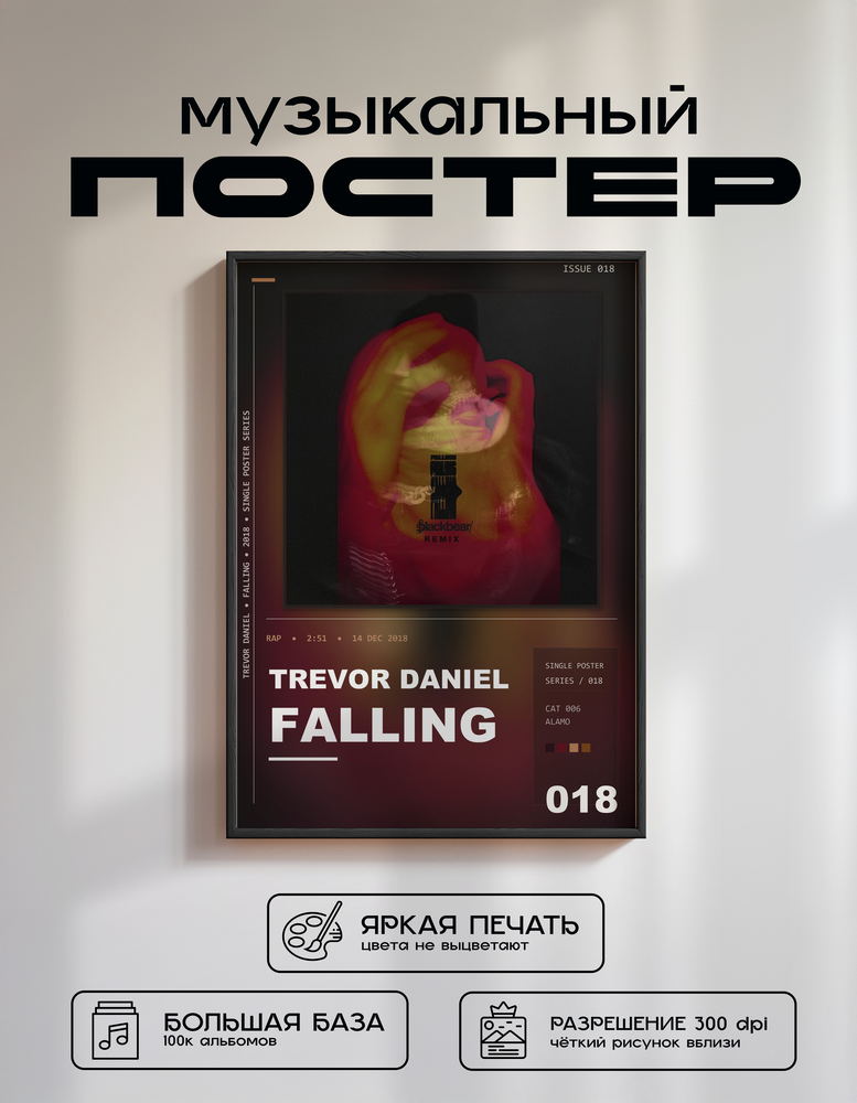 Music poster: Trevor Daniel - Falling blackbear Remix