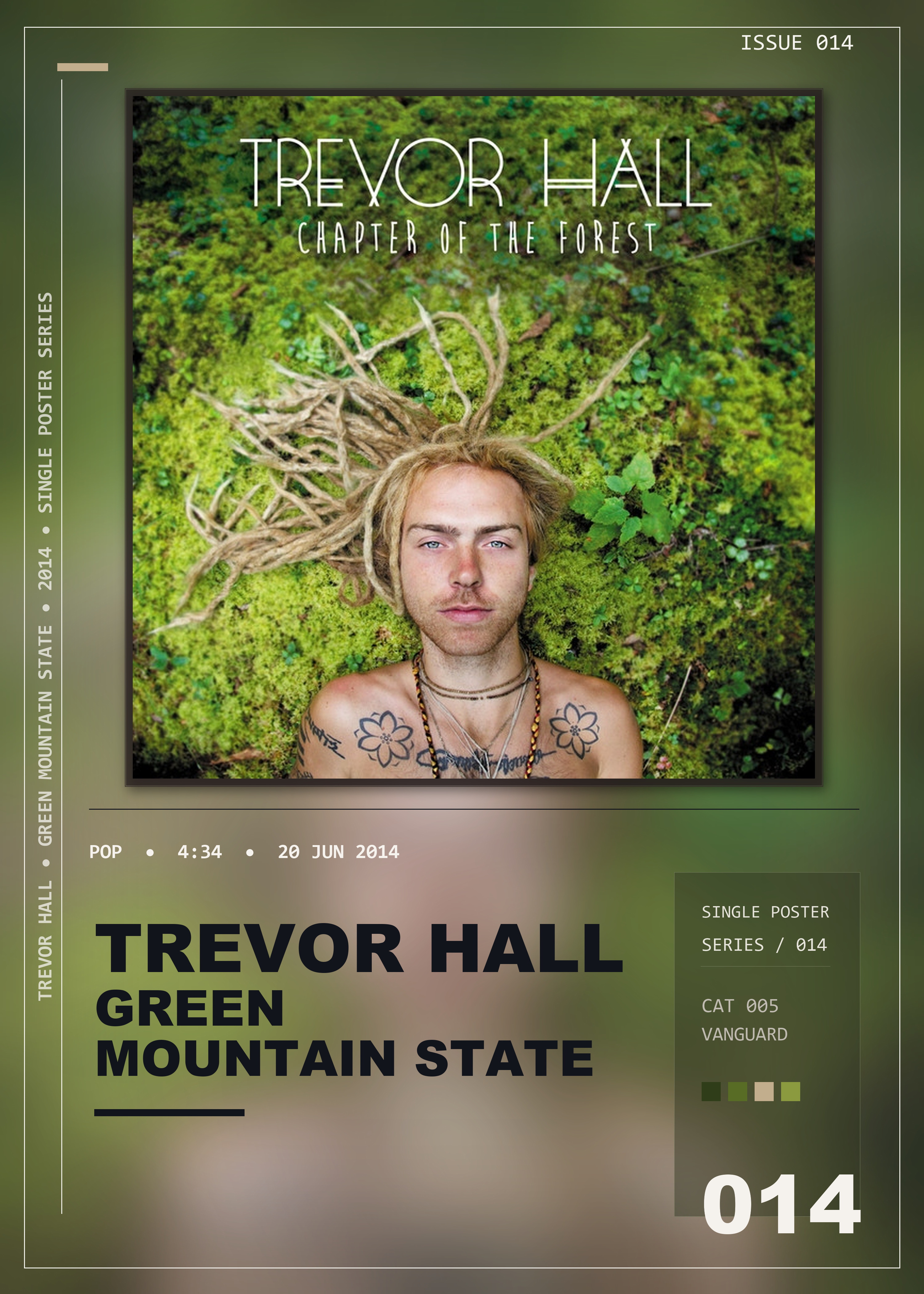 Music poster: Trevor Hall - Green Mountain State