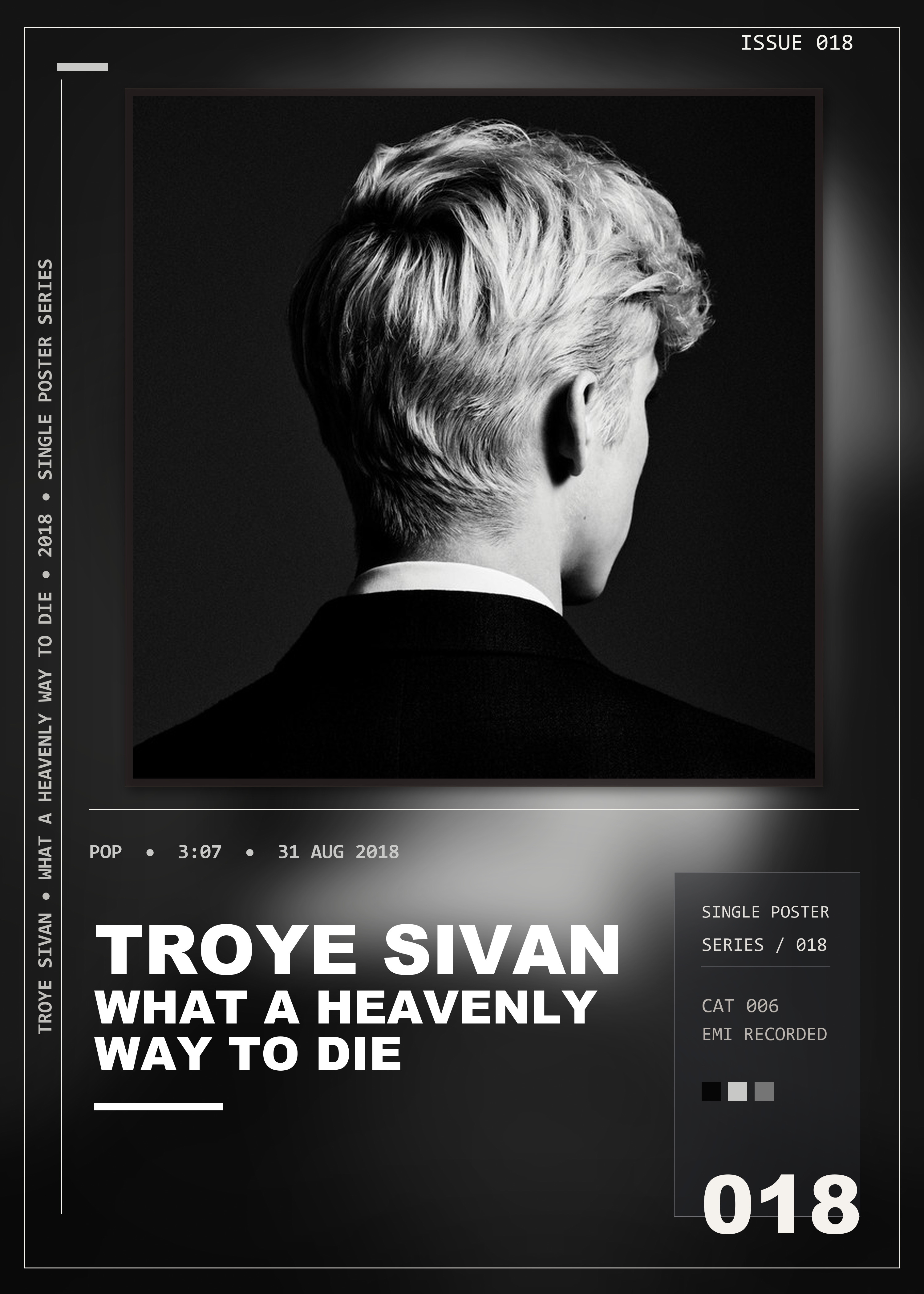 Music poster: Troye Sivan - What A Heavenly Way To Die