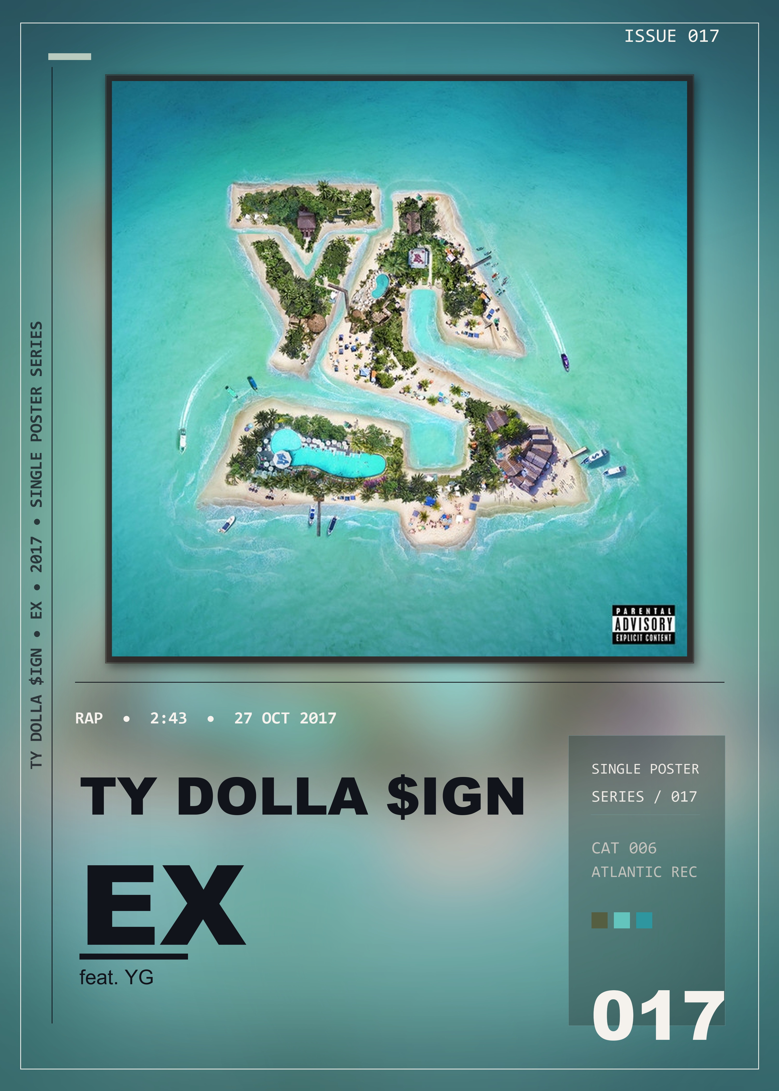 Music poster: Ty Dolla ign - Ex feat YG