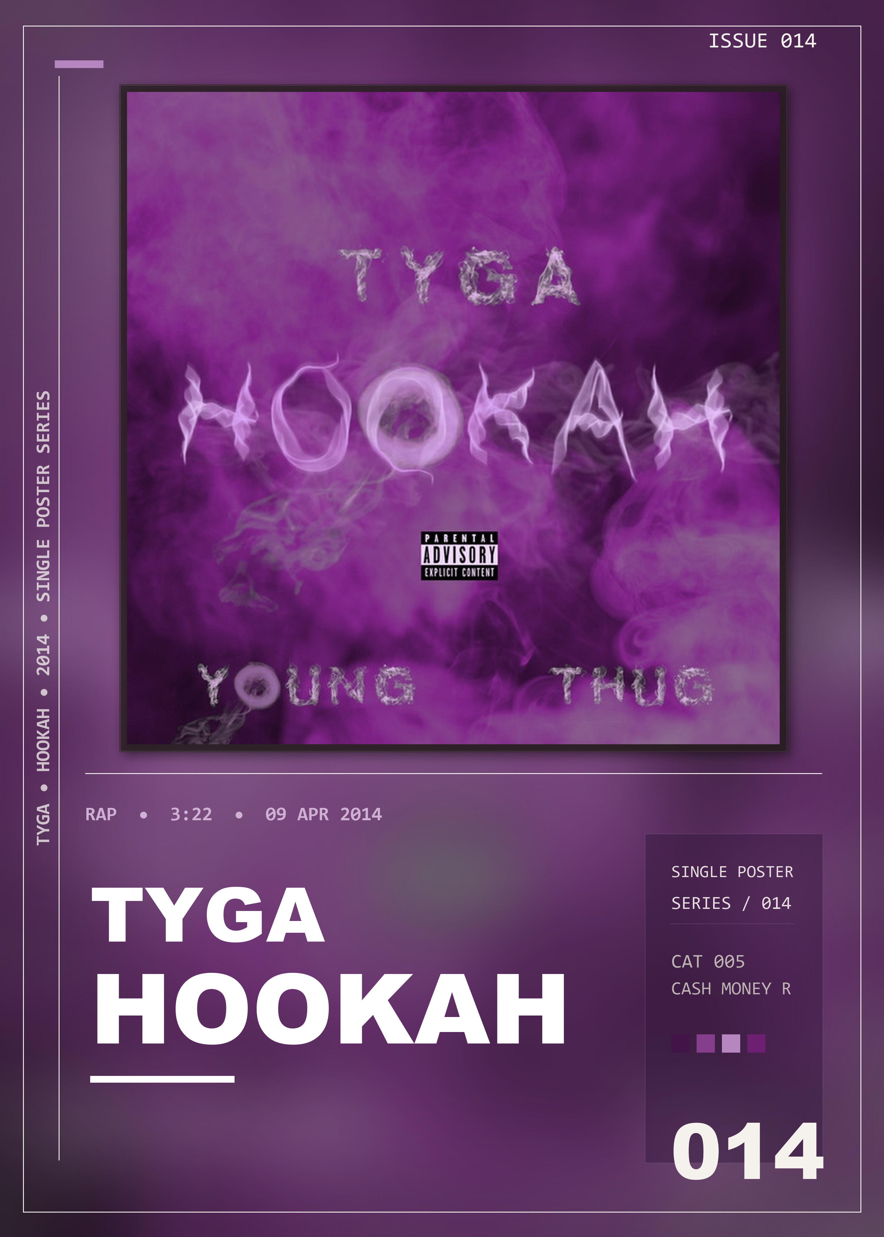 Music poster: Tyga - Hookah