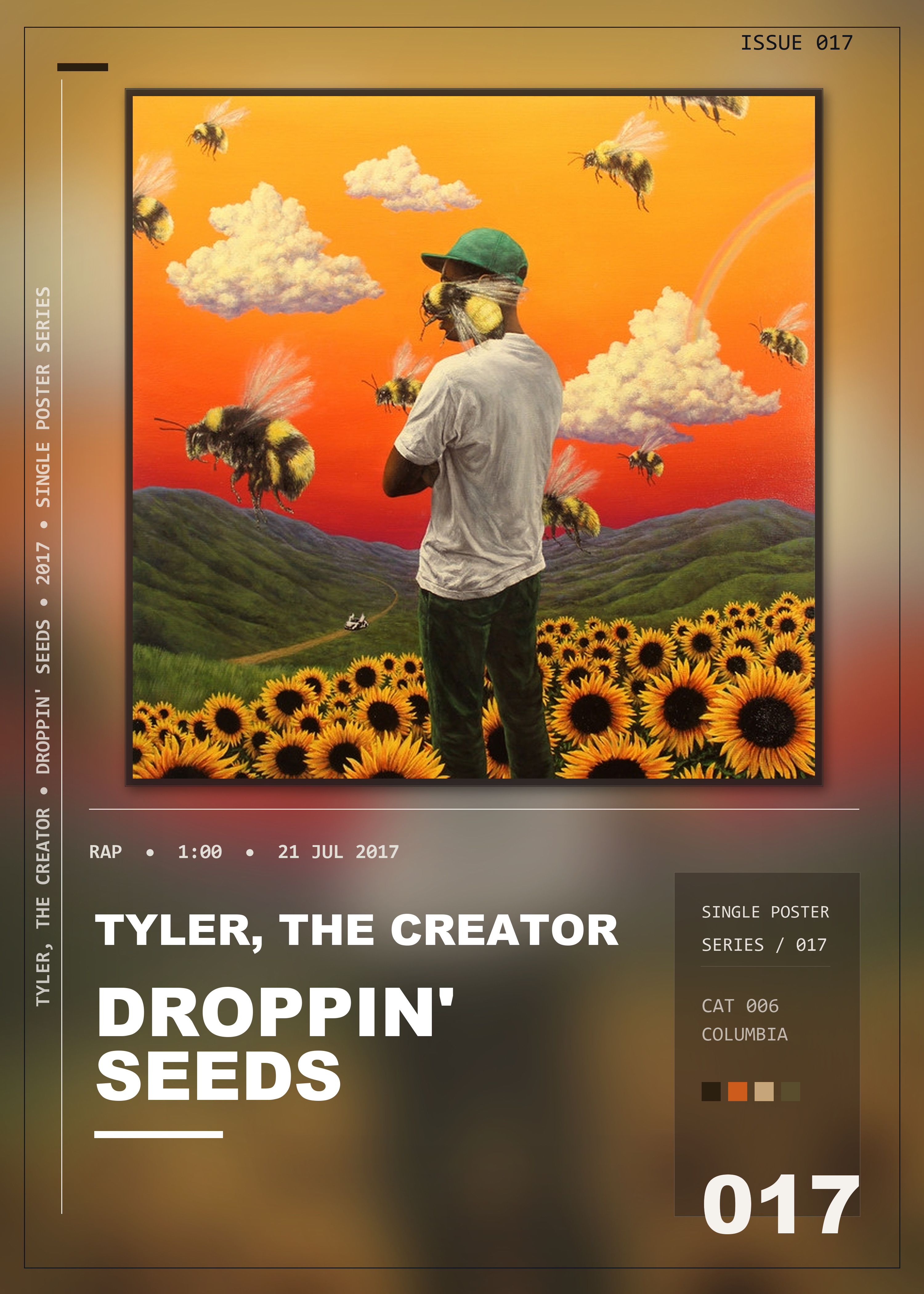 Music poster: Tyler The Creator - Droppin Seeds