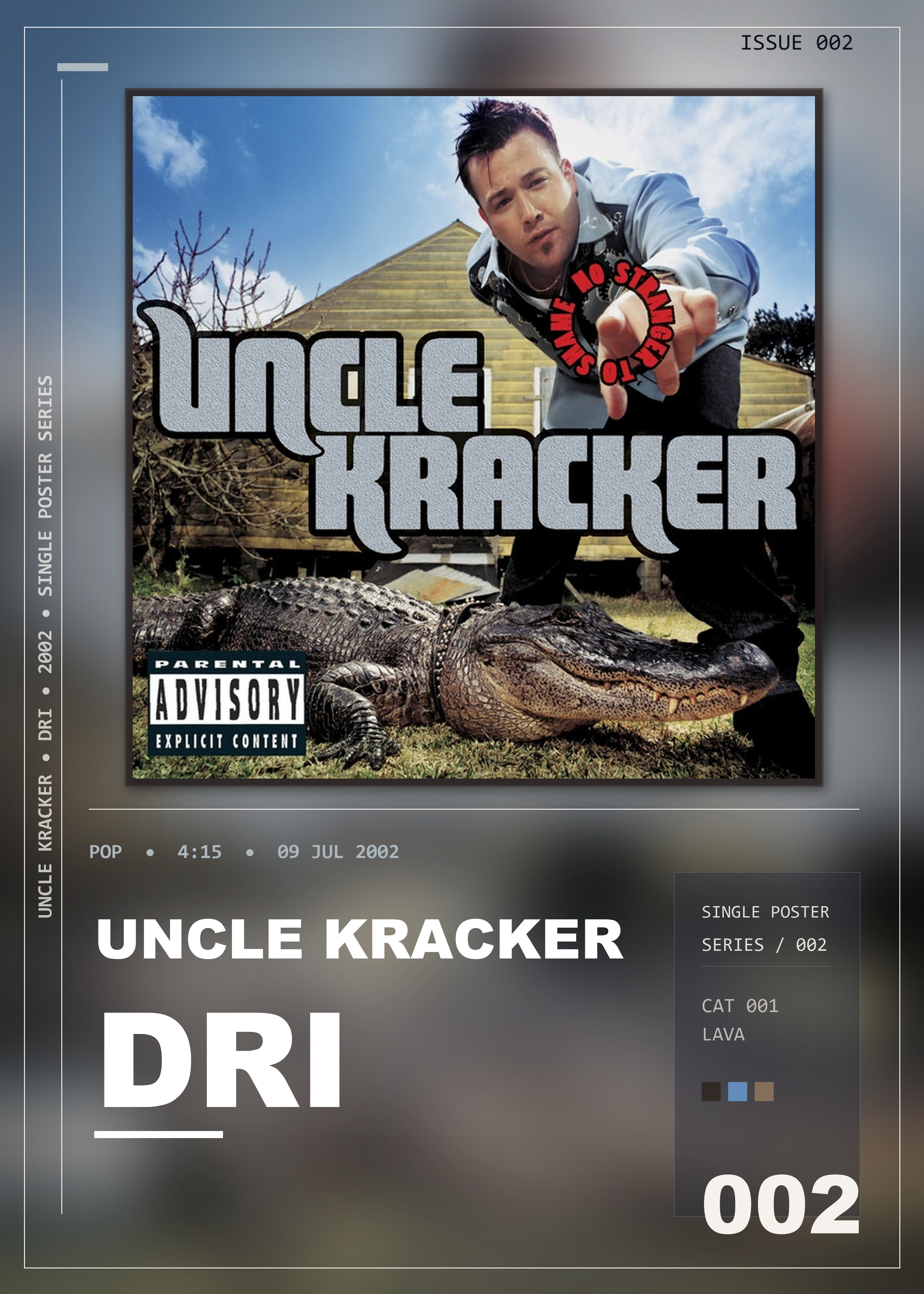 Music poster: Uncle Kracker - Drift Away