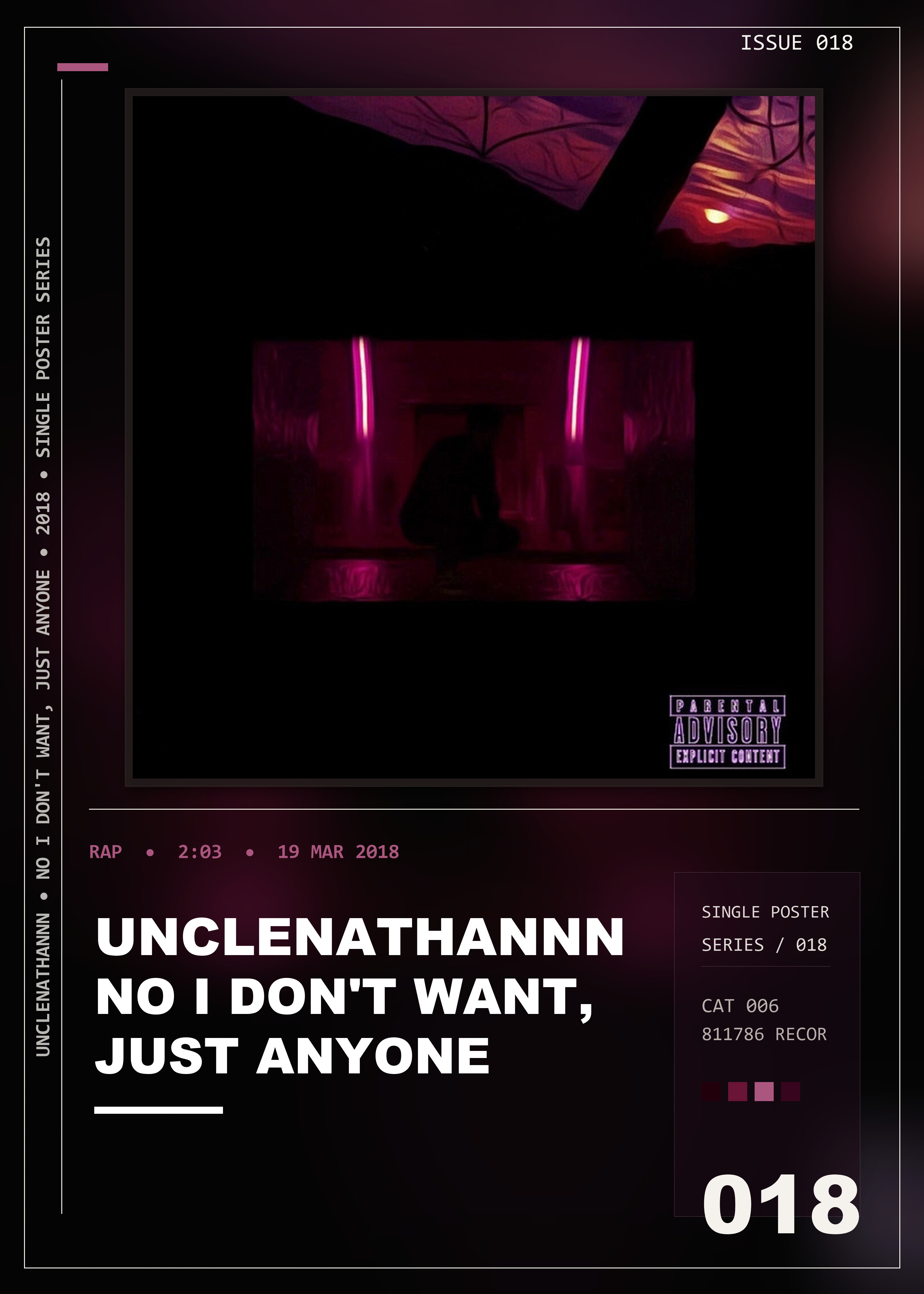 Music poster: Unclenathannn - No I Dont Want Just Anyone