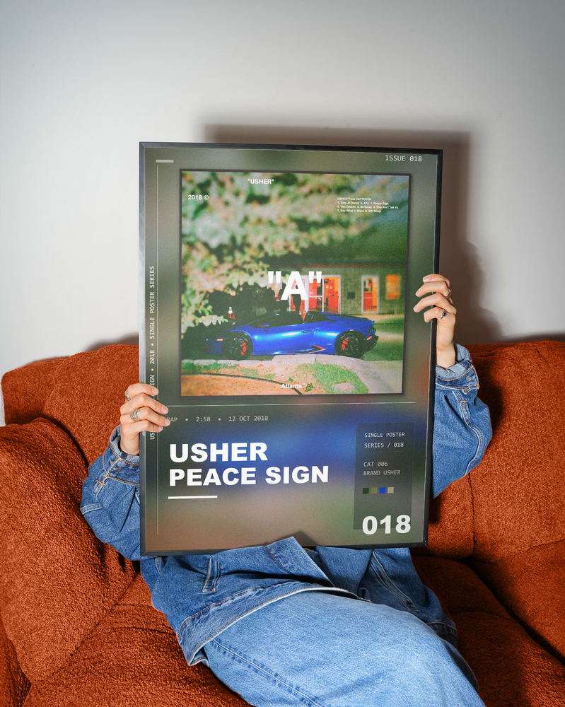 Music poster: Usher - Peace Sign