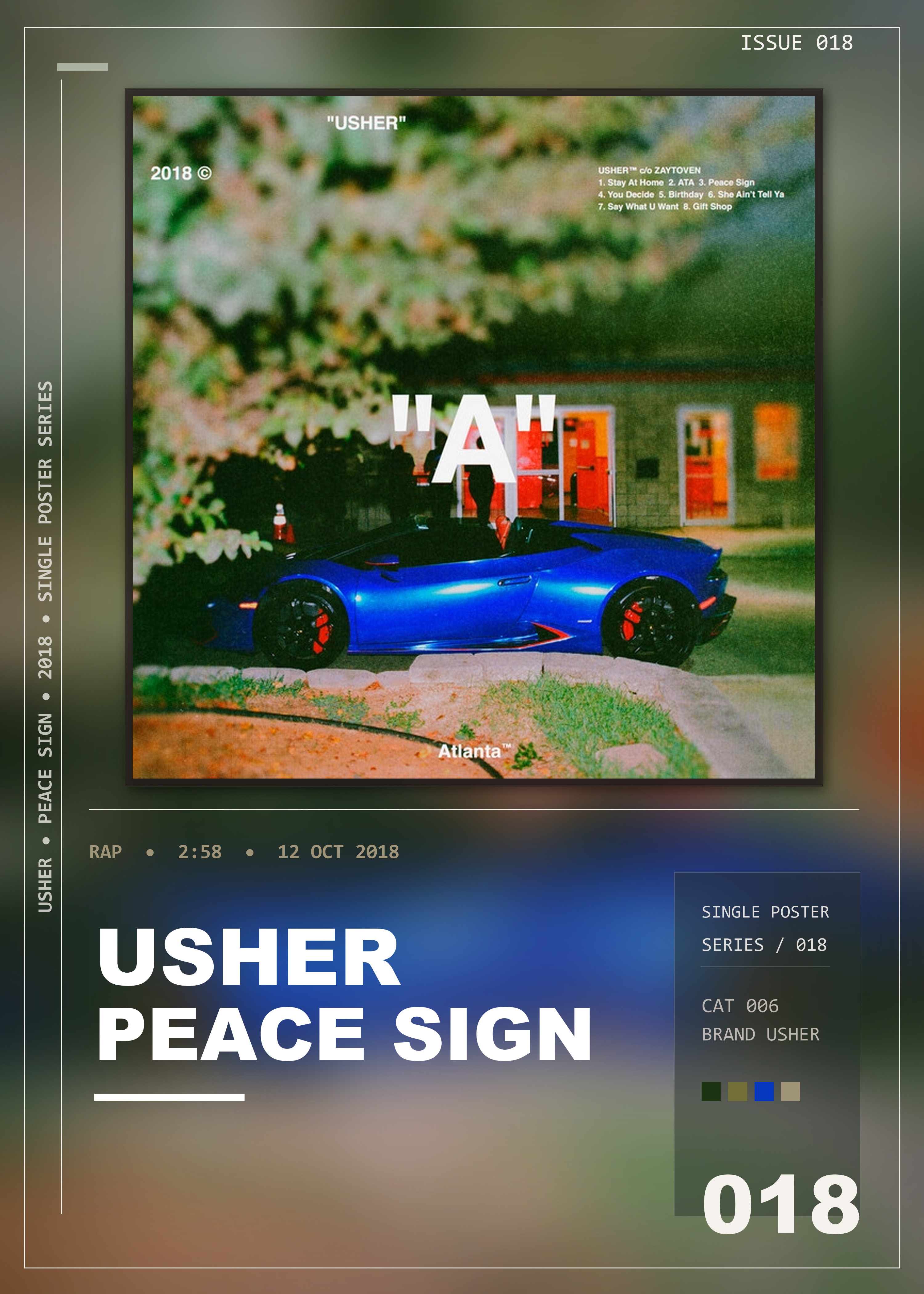 Music poster: Usher - Peace Sign