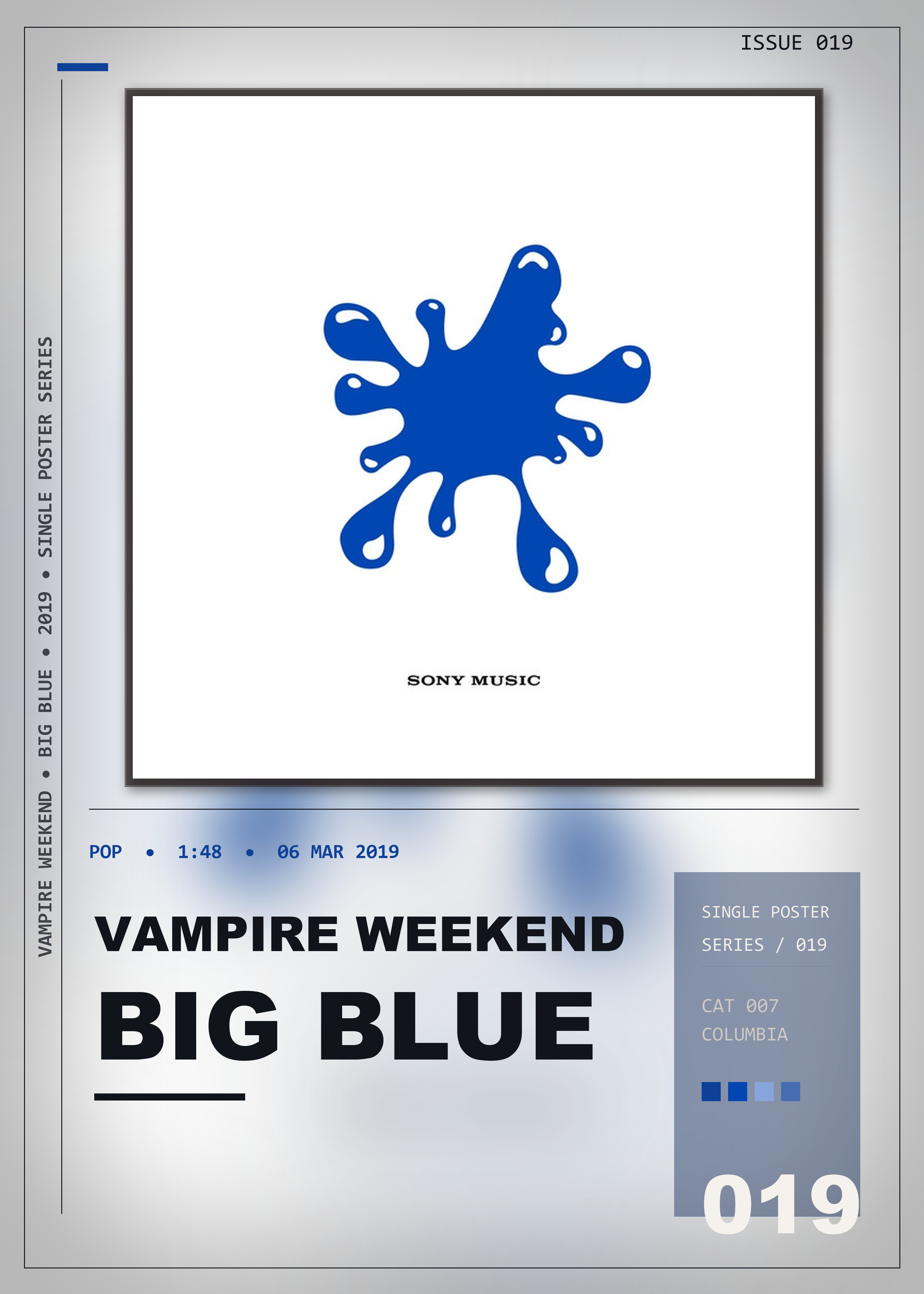 Music poster: Vampire Weekend - Big Blue