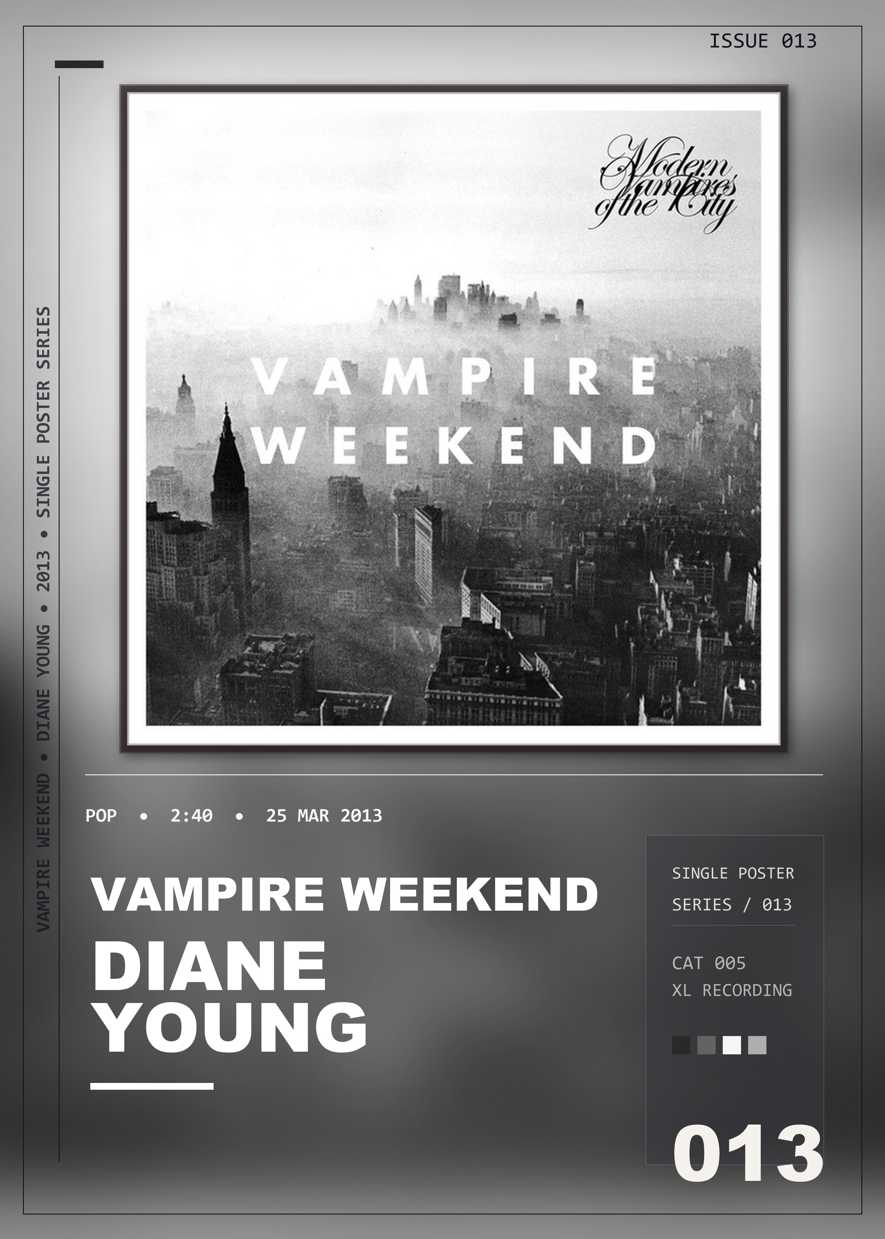 Music poster: Vampire Weekend - Diane Young