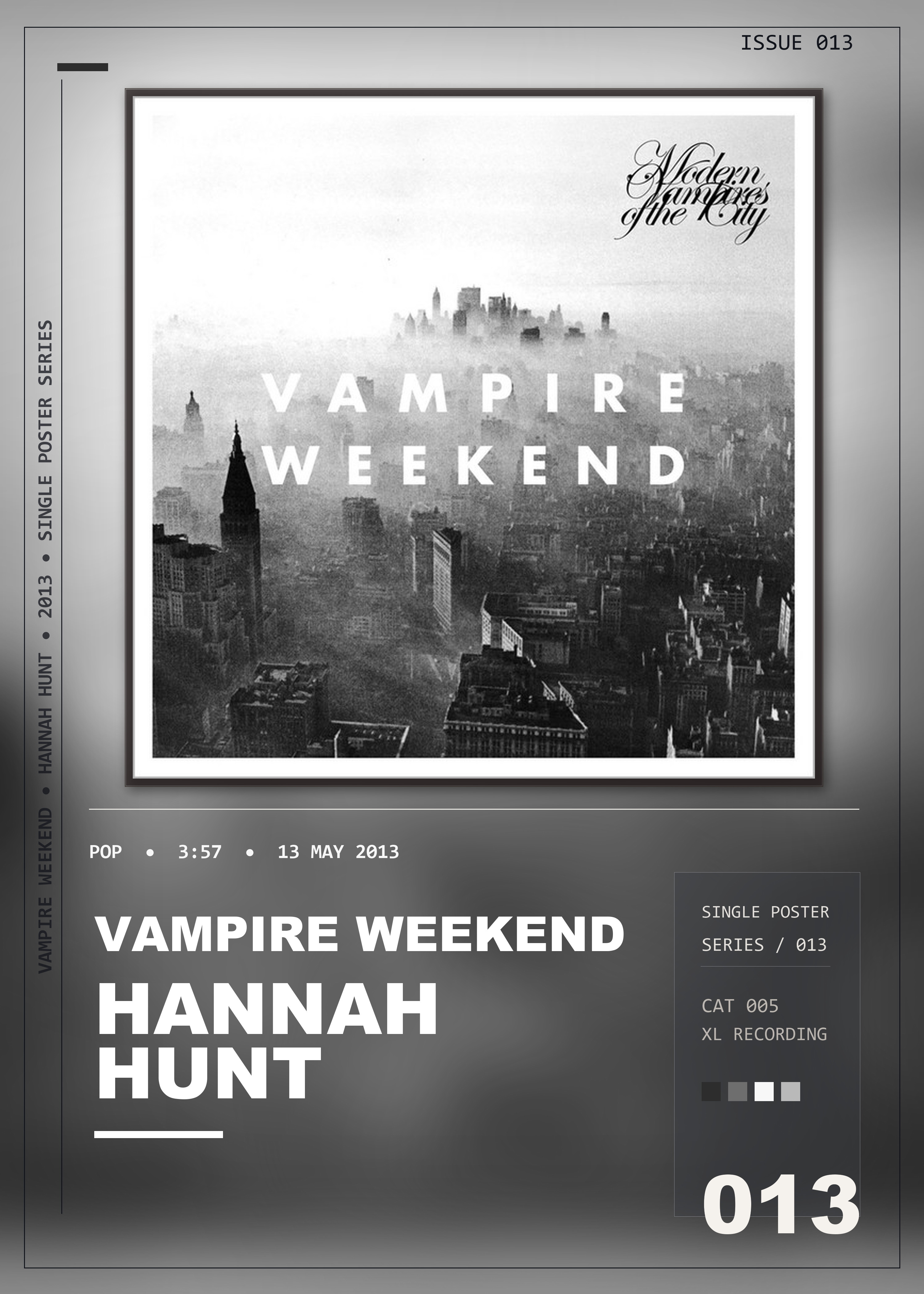 Music poster: Vampire Weekend - Hannah Hunt