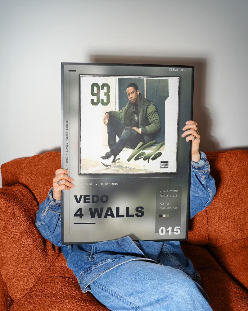 Music poster: Vedo - 4 Walls