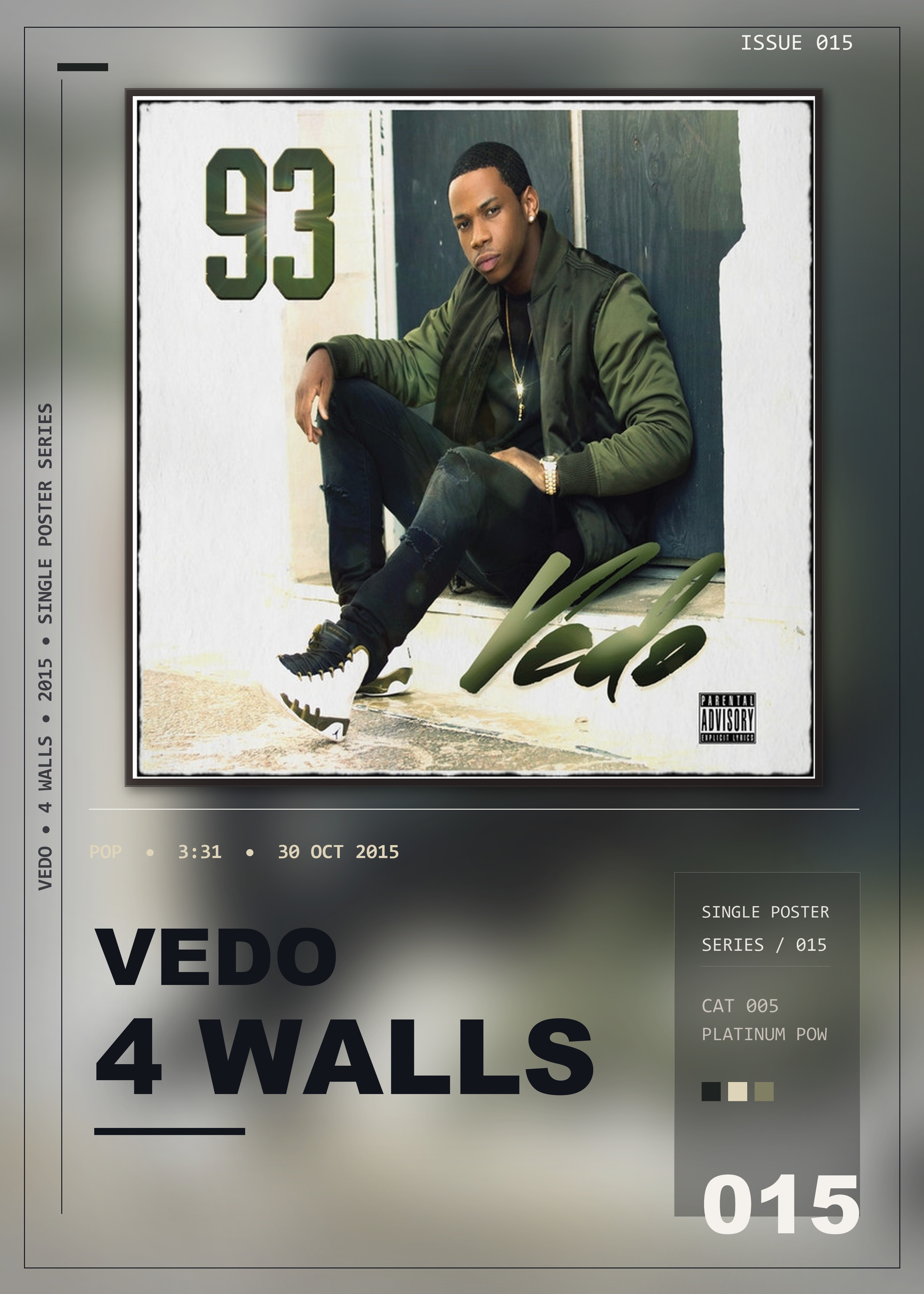 Music poster: Vedo - 4 Walls