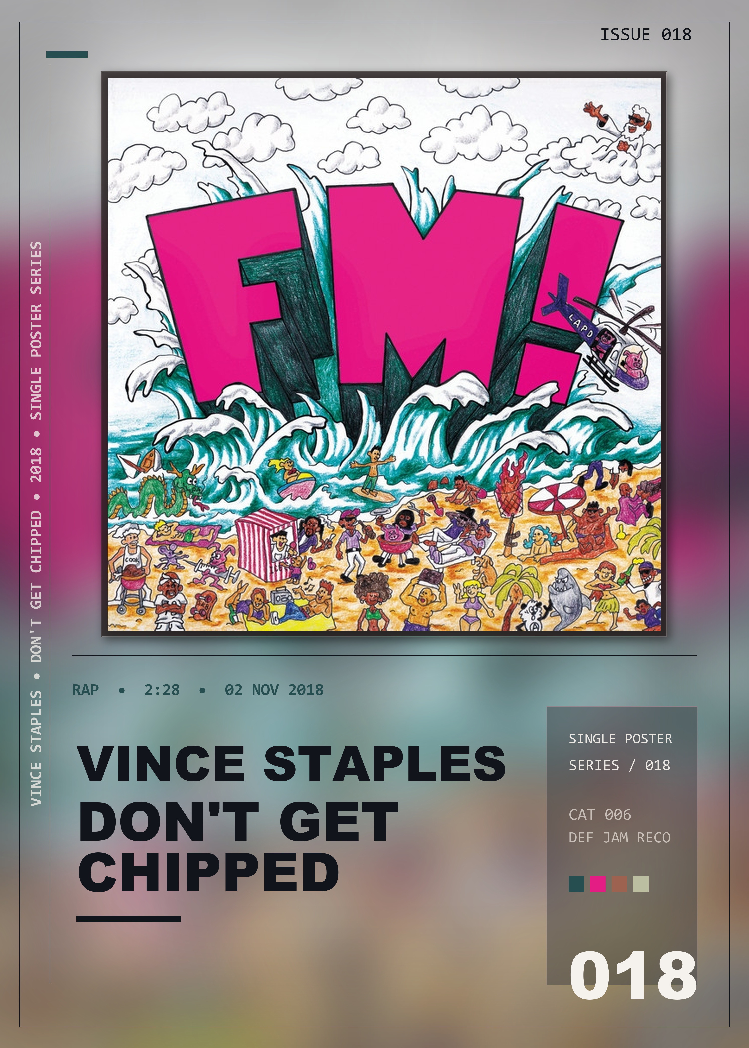 Music poster: Vince Staples - Dont Get Chipped