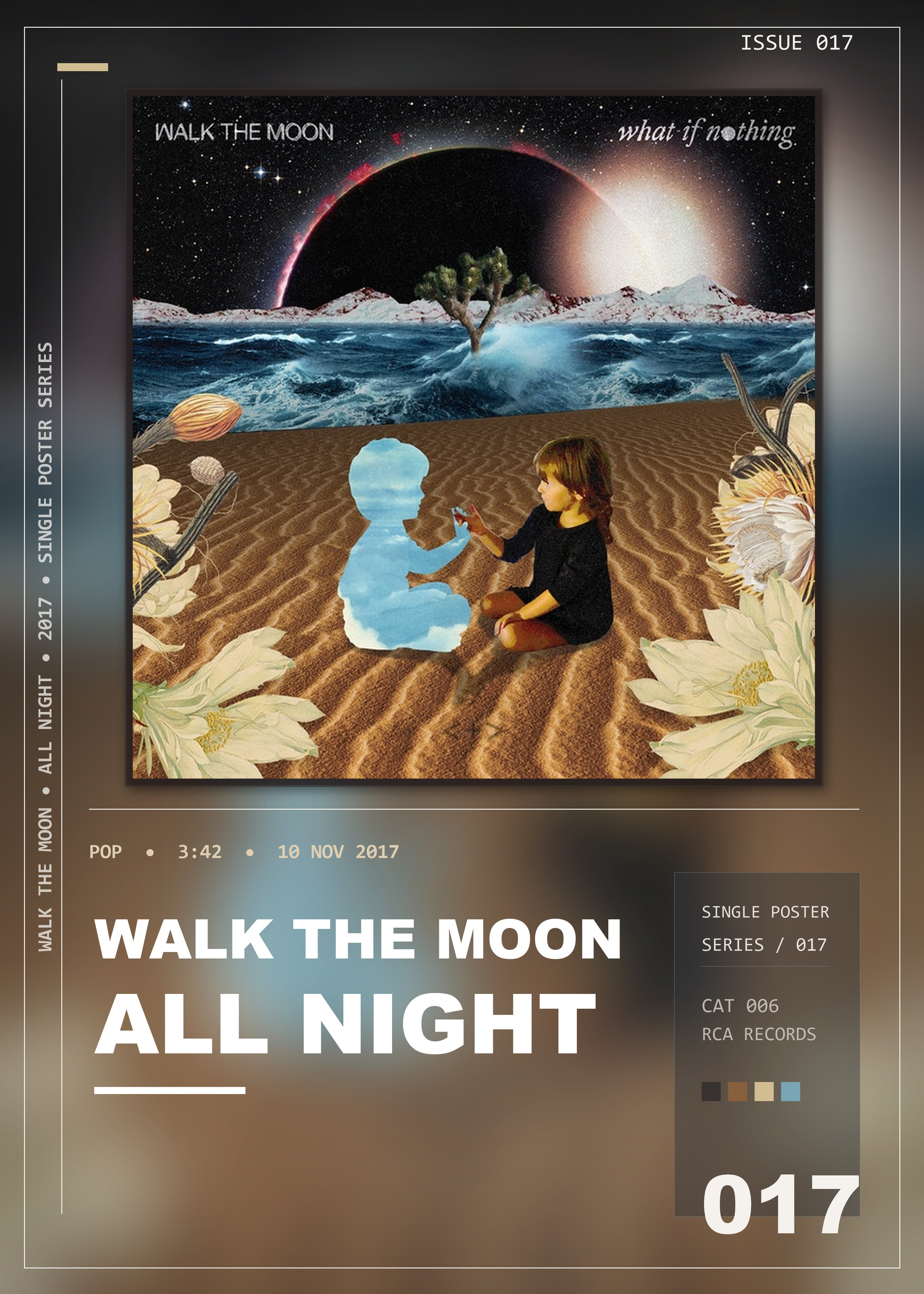Music poster: WALK THE MOON - All Night
