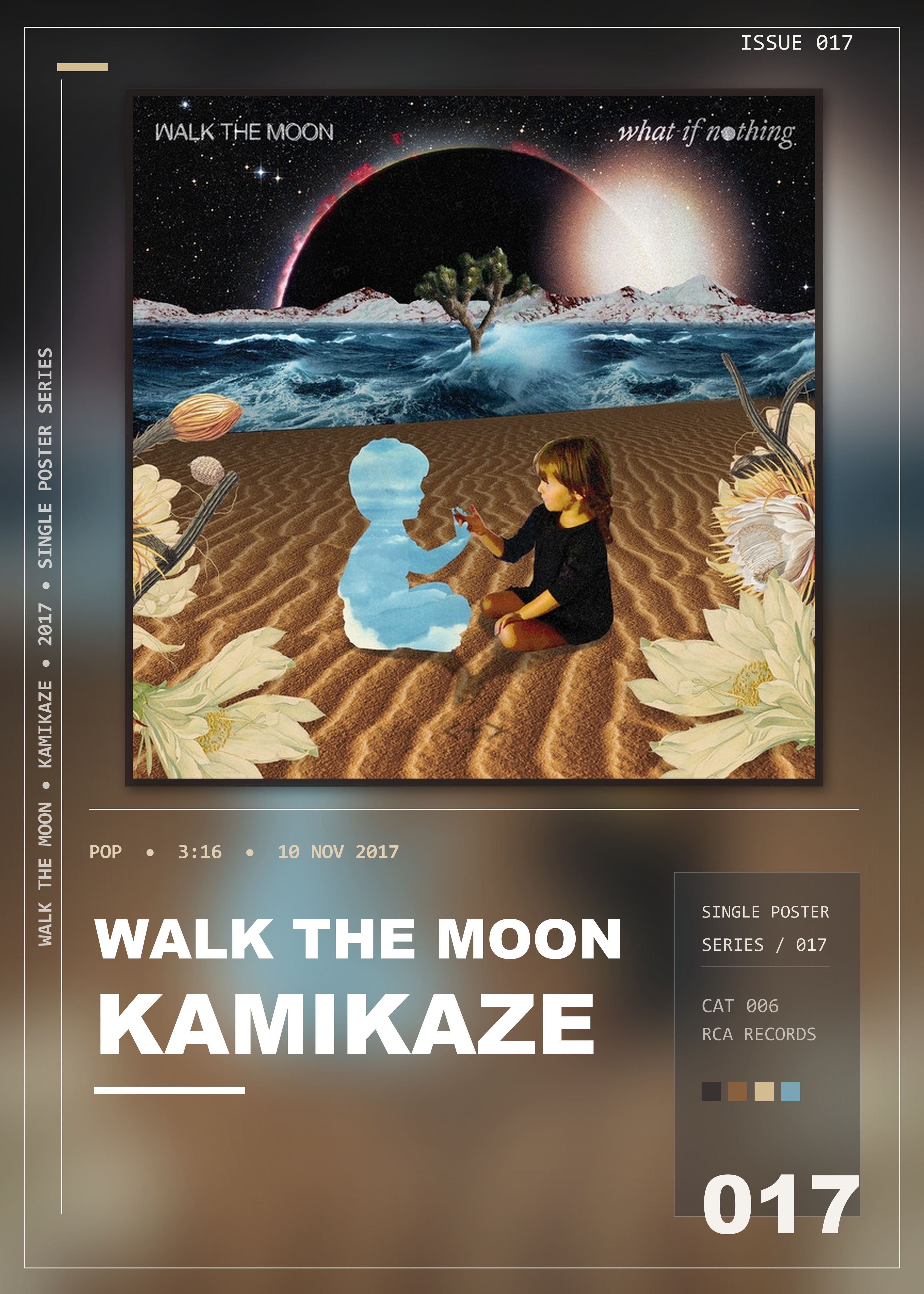 Music poster: WALK THE MOON - Kamikaze
