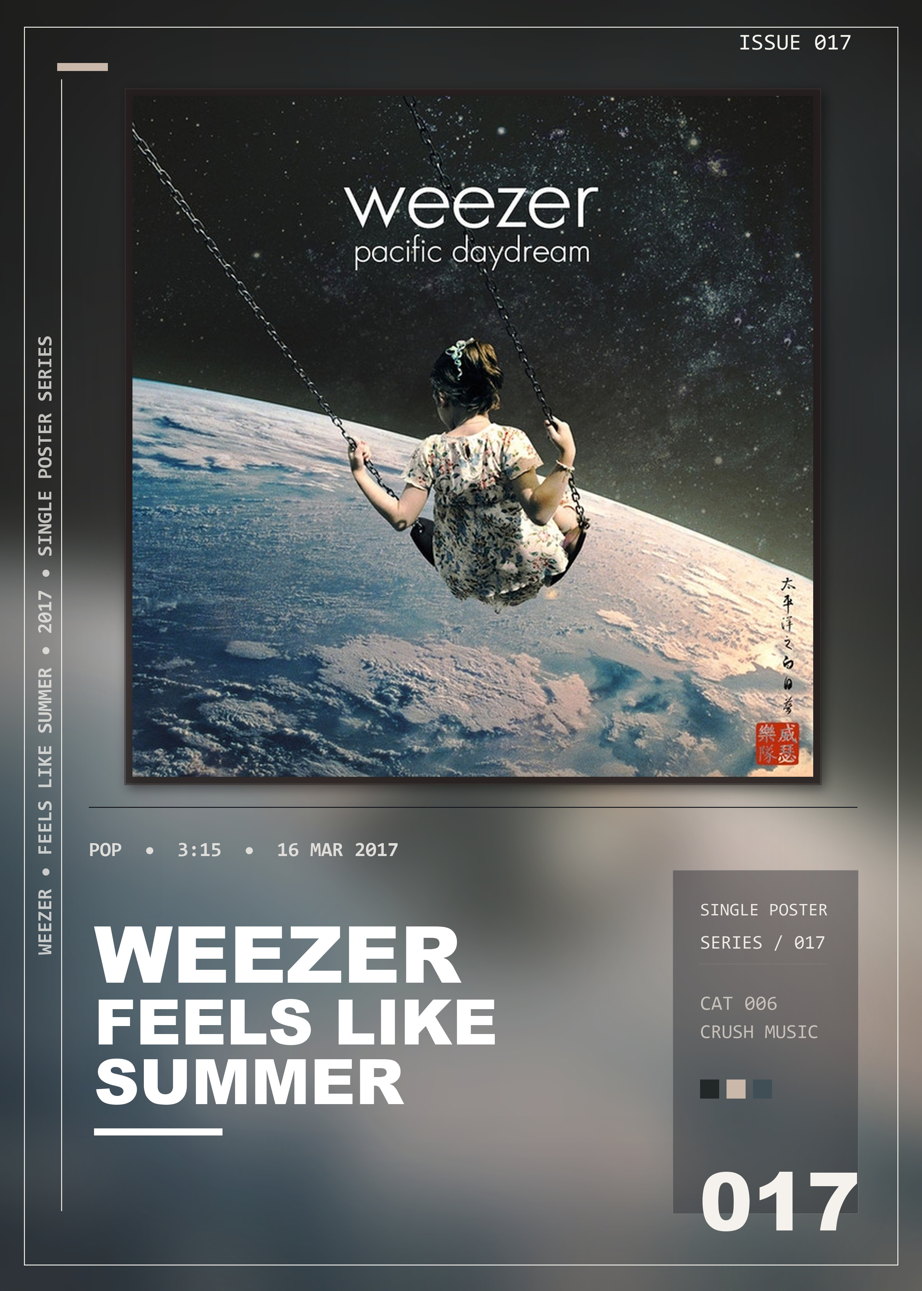 Music poster: Weezer - Feels Like Summer