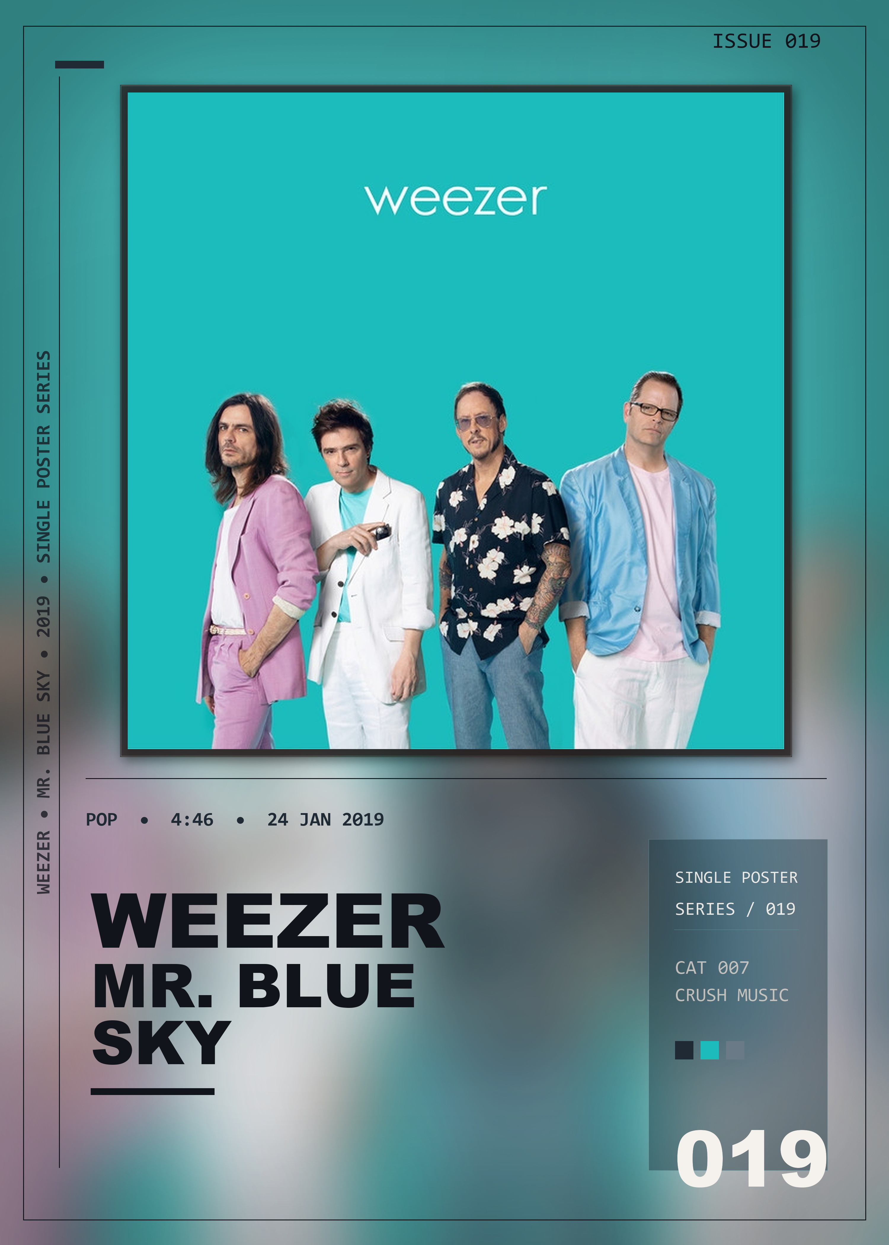 Music poster: Weezer - Mr Blue Sky
