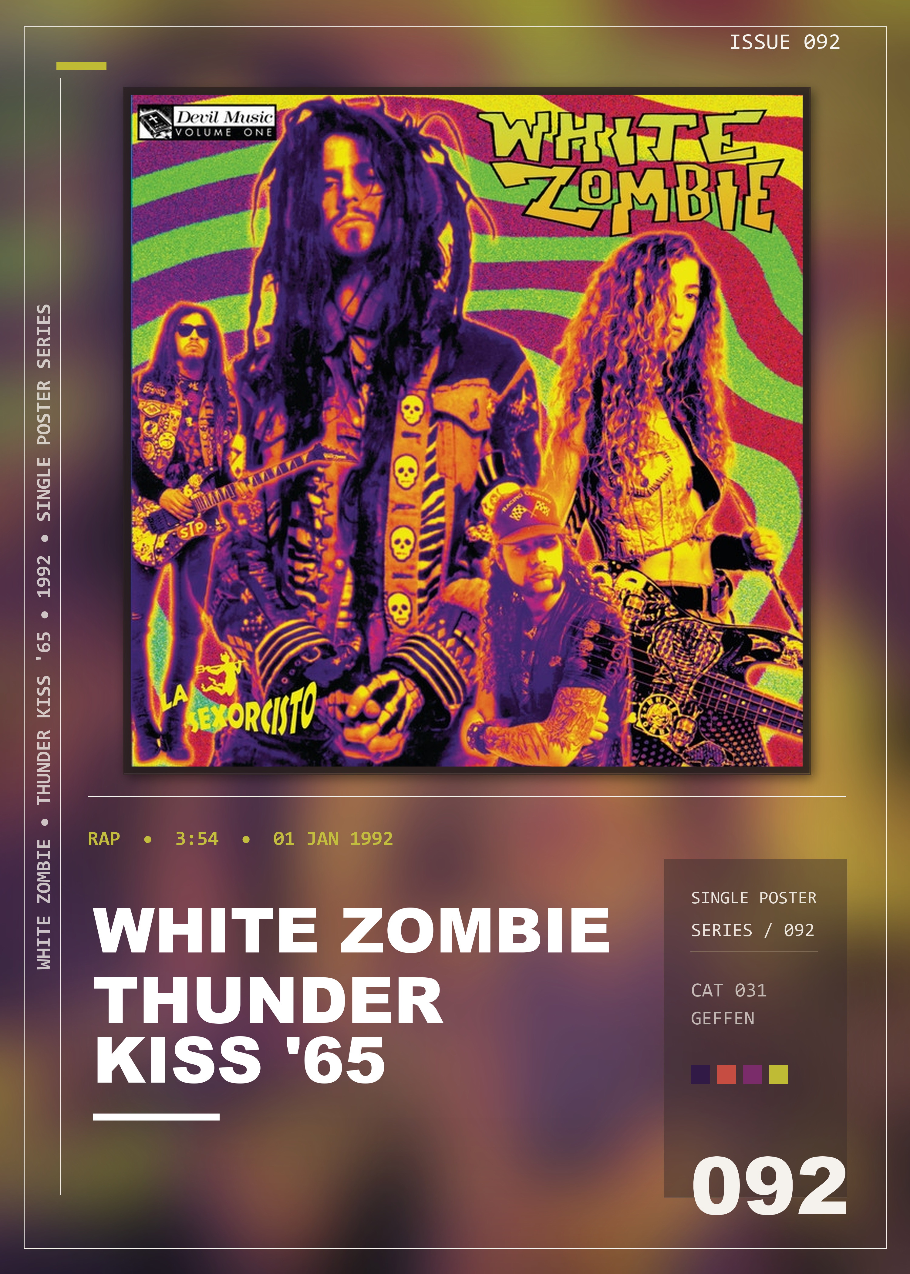Music poster: White Zombie - Thunder Kiss 65