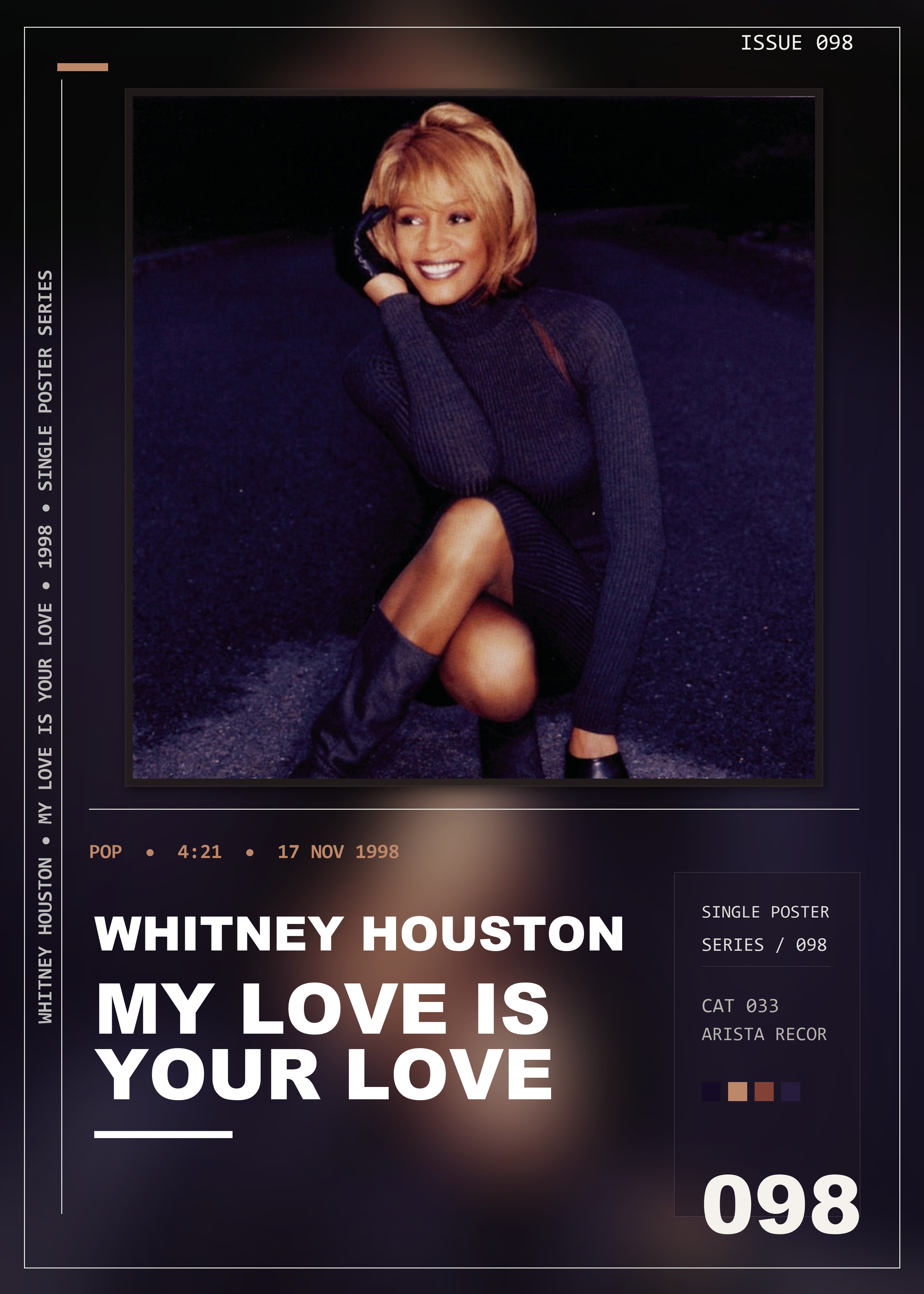 Music poster: Whitney Houston - My Love Is Your Love