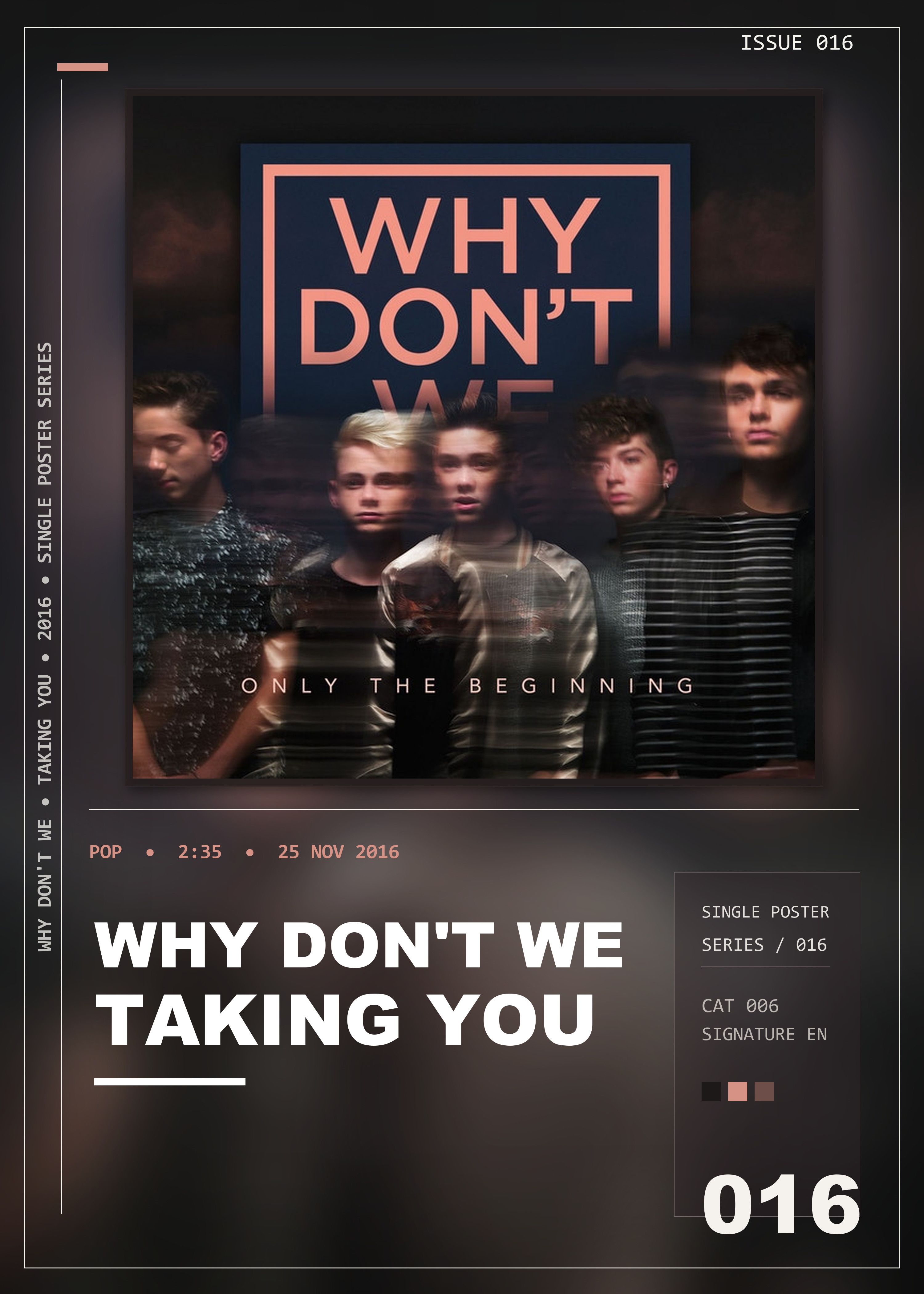 Music poster: Why Dont We - Taking You