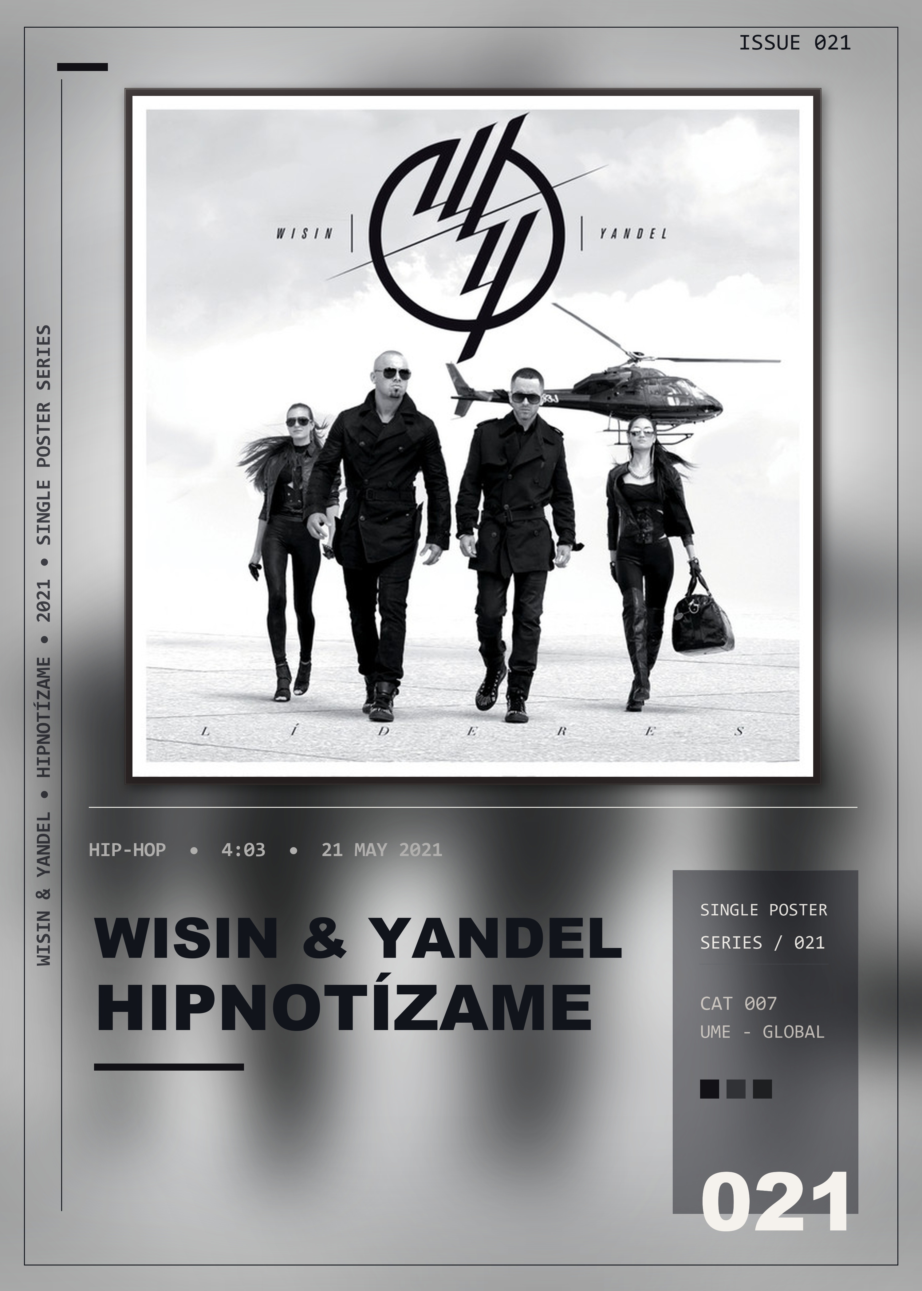 Music poster: Wisin Yandel - Hipnotízame