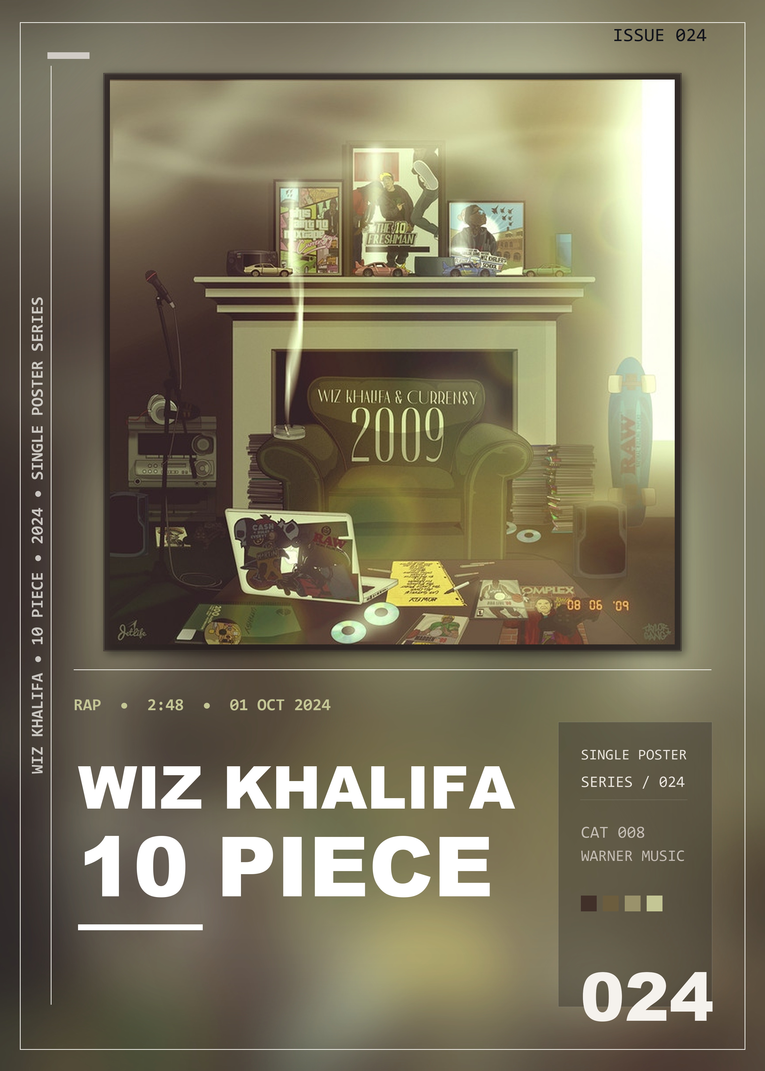 Music poster: Wiz Khalifa - 10 Piece