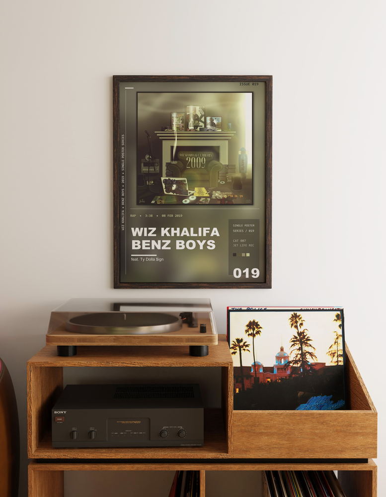 Music poster: Wiz Khalifa - Benz Boys feat Ty Dolla ign
