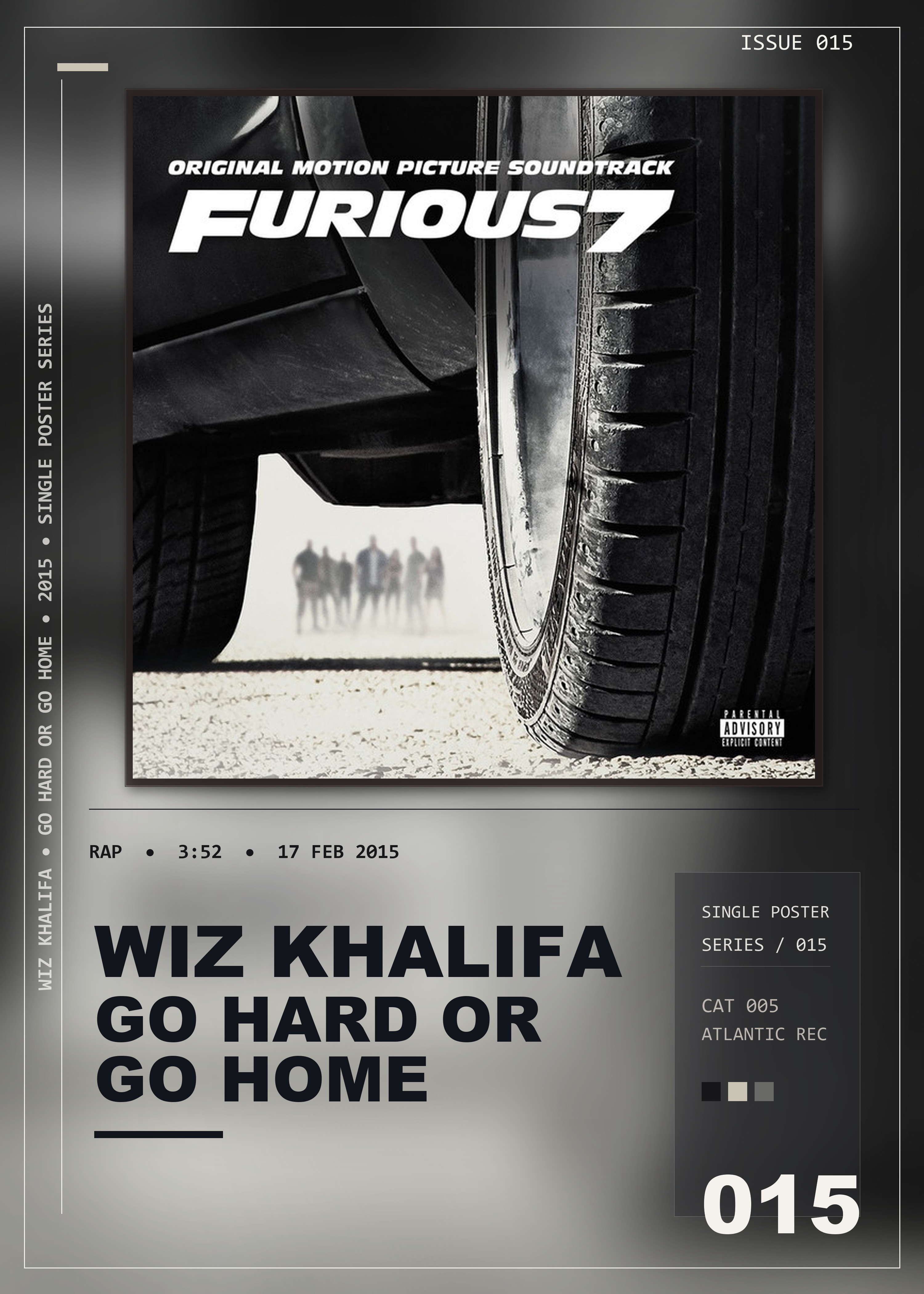 Music poster: Wiz Khalifa - Go Hard or Go Home