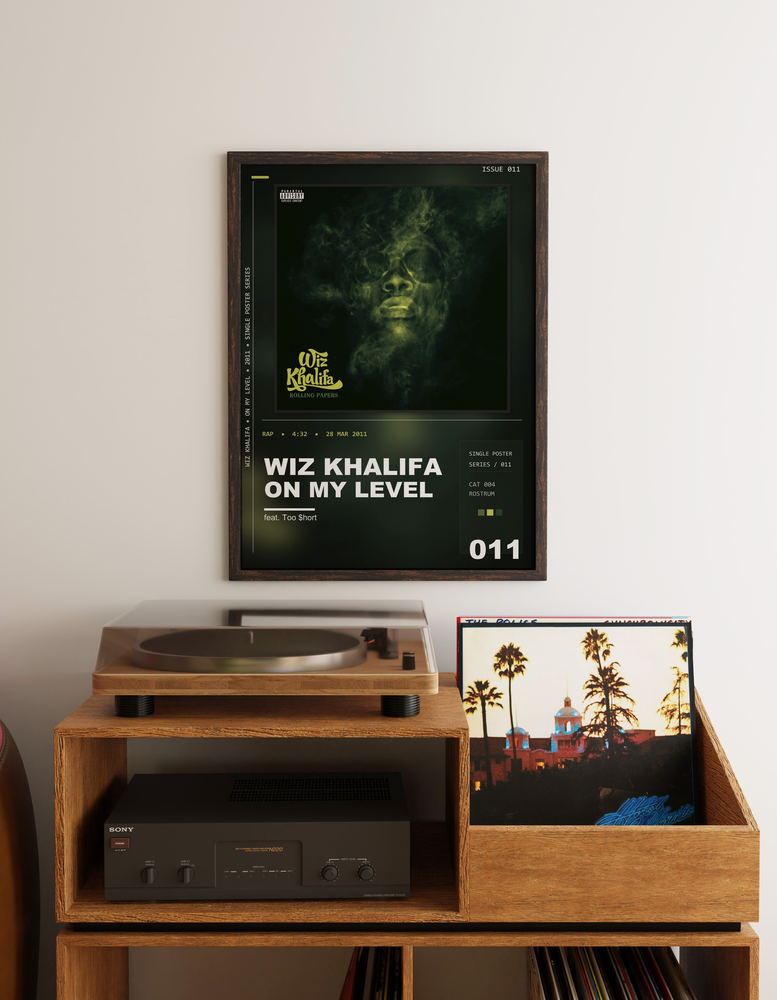 Music poster: Wiz Khalifa - On My Level feat Too hort