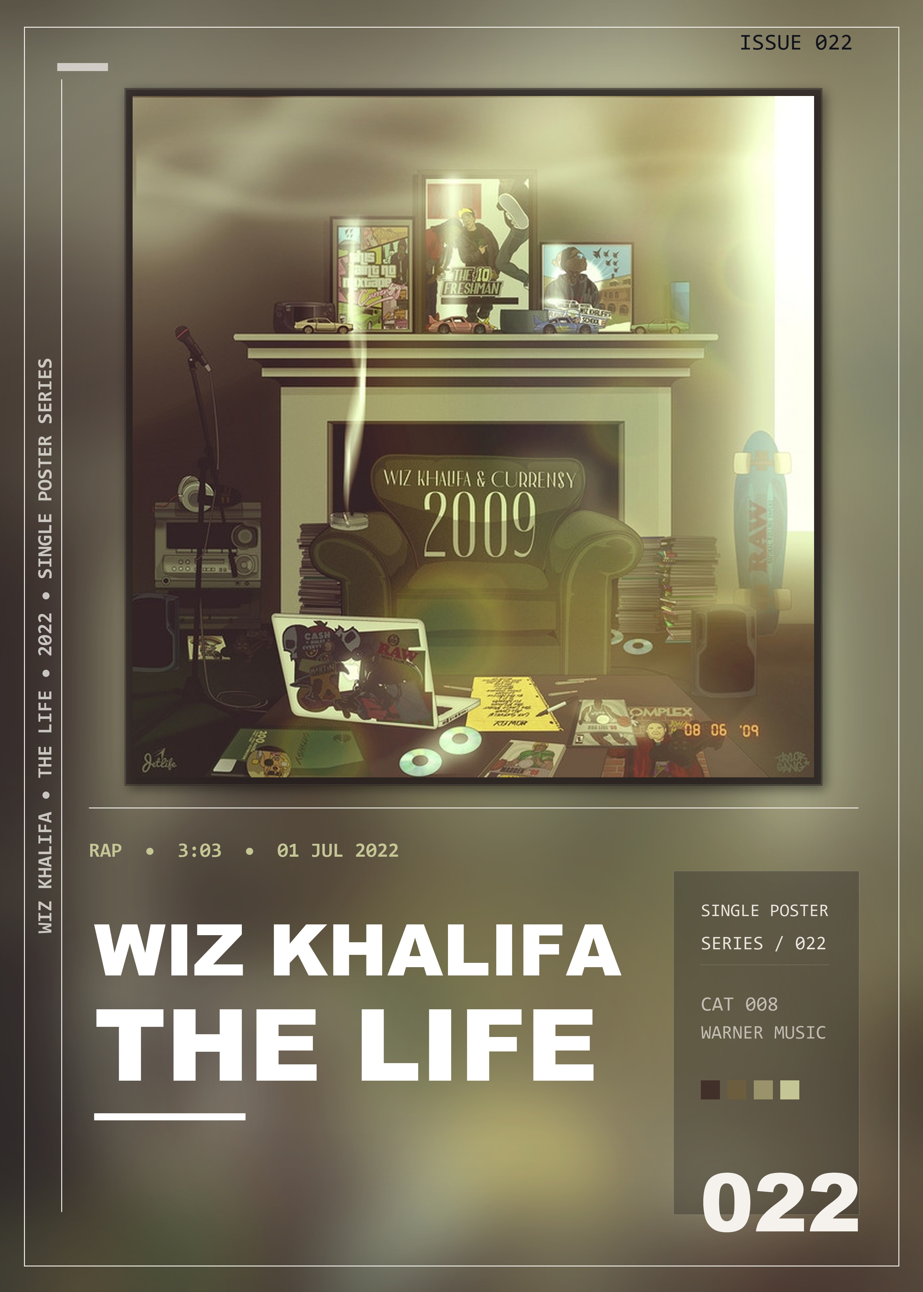Music poster: Wiz Khalifa - The Life