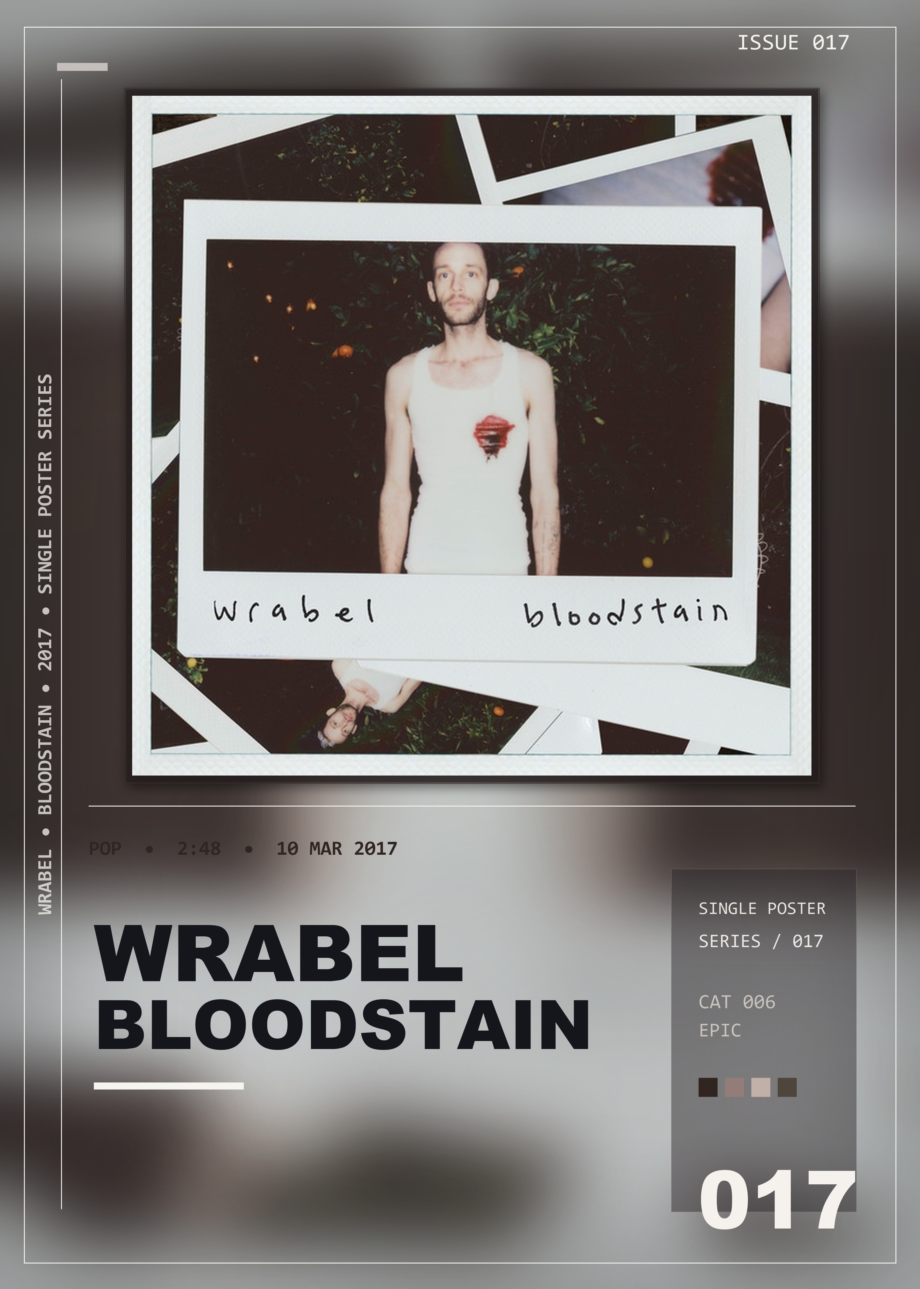 Music poster: Wrabel - Bloodstain