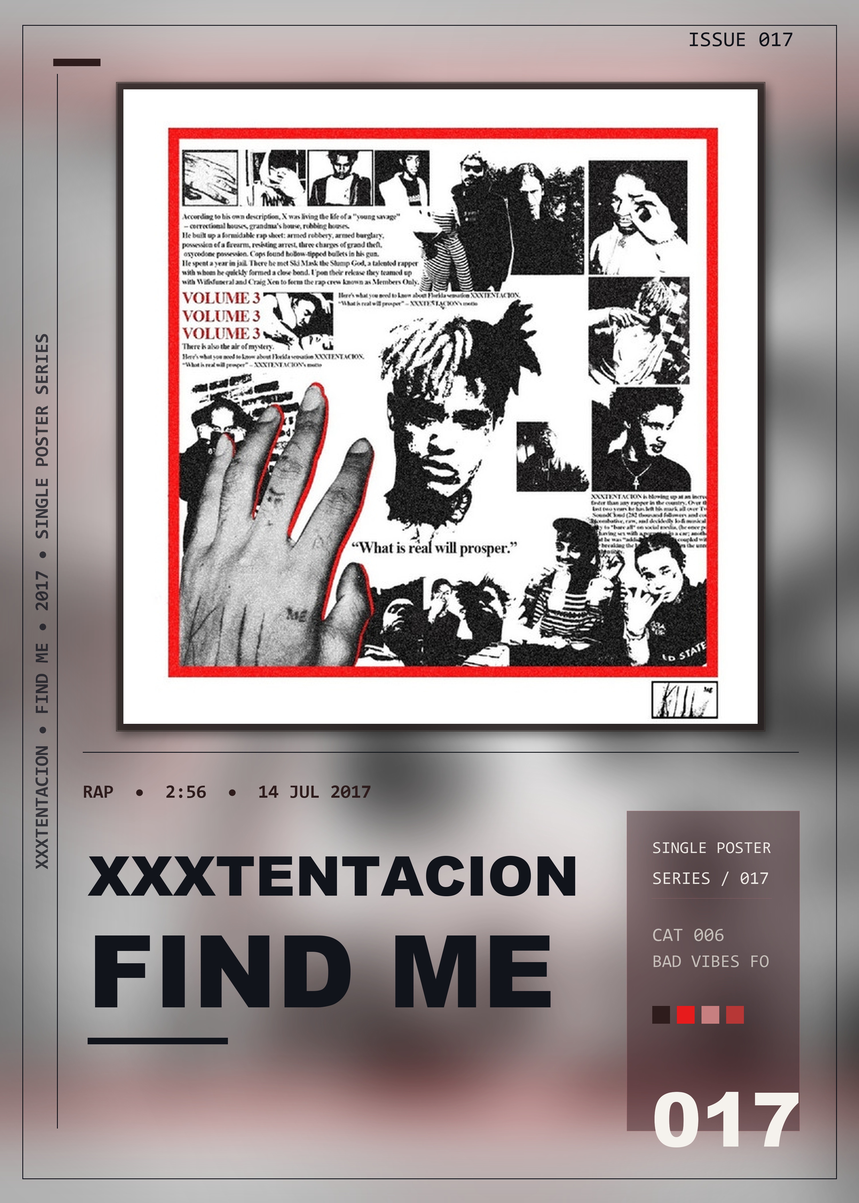 Music poster: XXXTENTACION - Find Me Intro