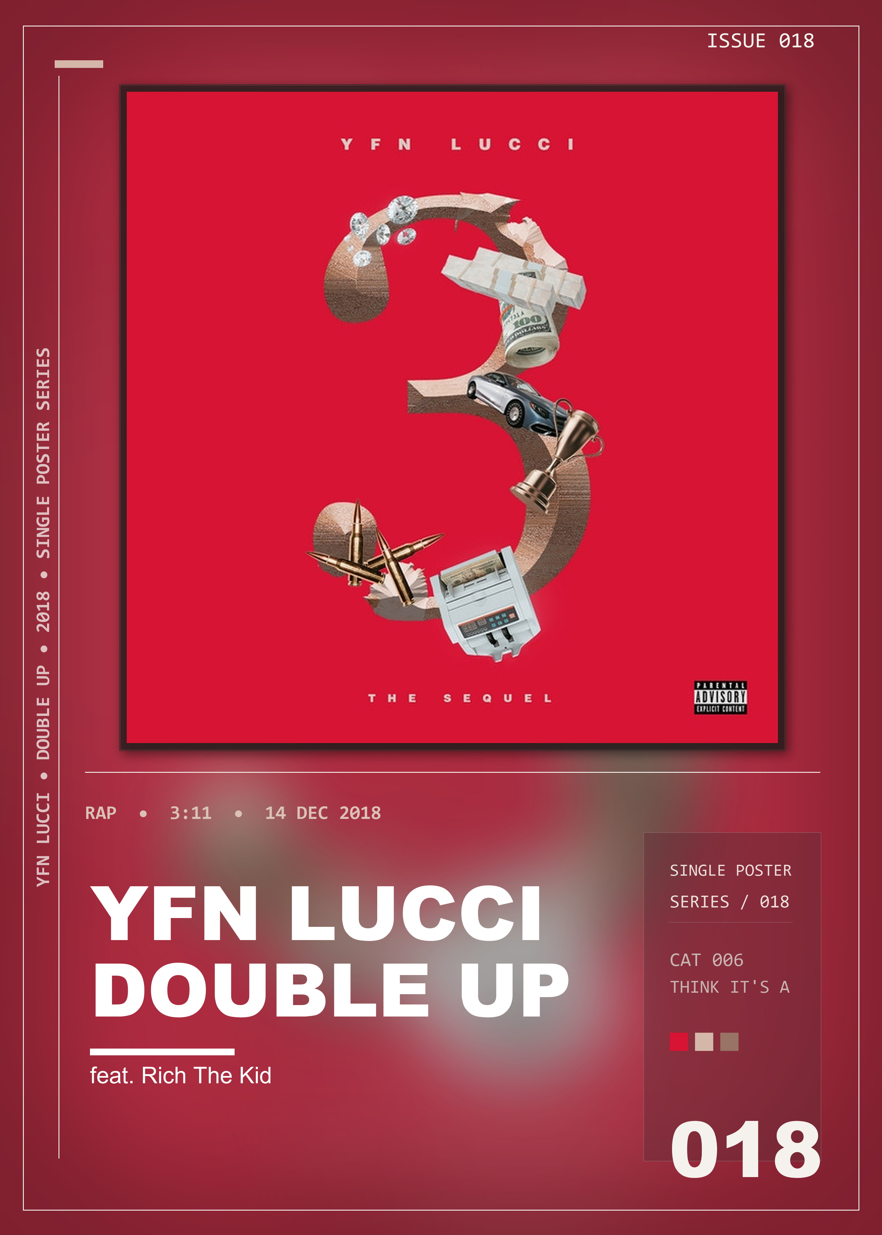 Music poster: YFN Lucci - Double Up feat Rich The Kid