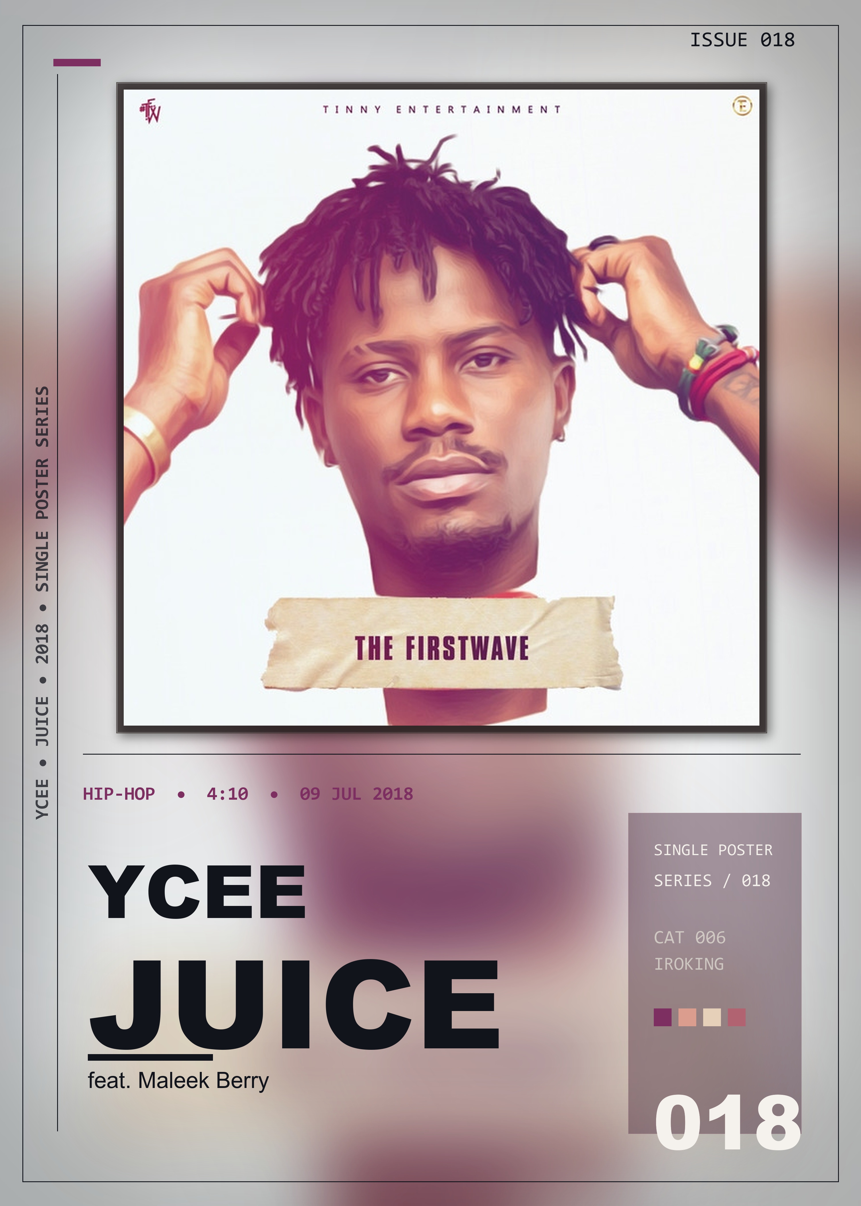 Music poster: Ycee - Juice feat Maleek Berry