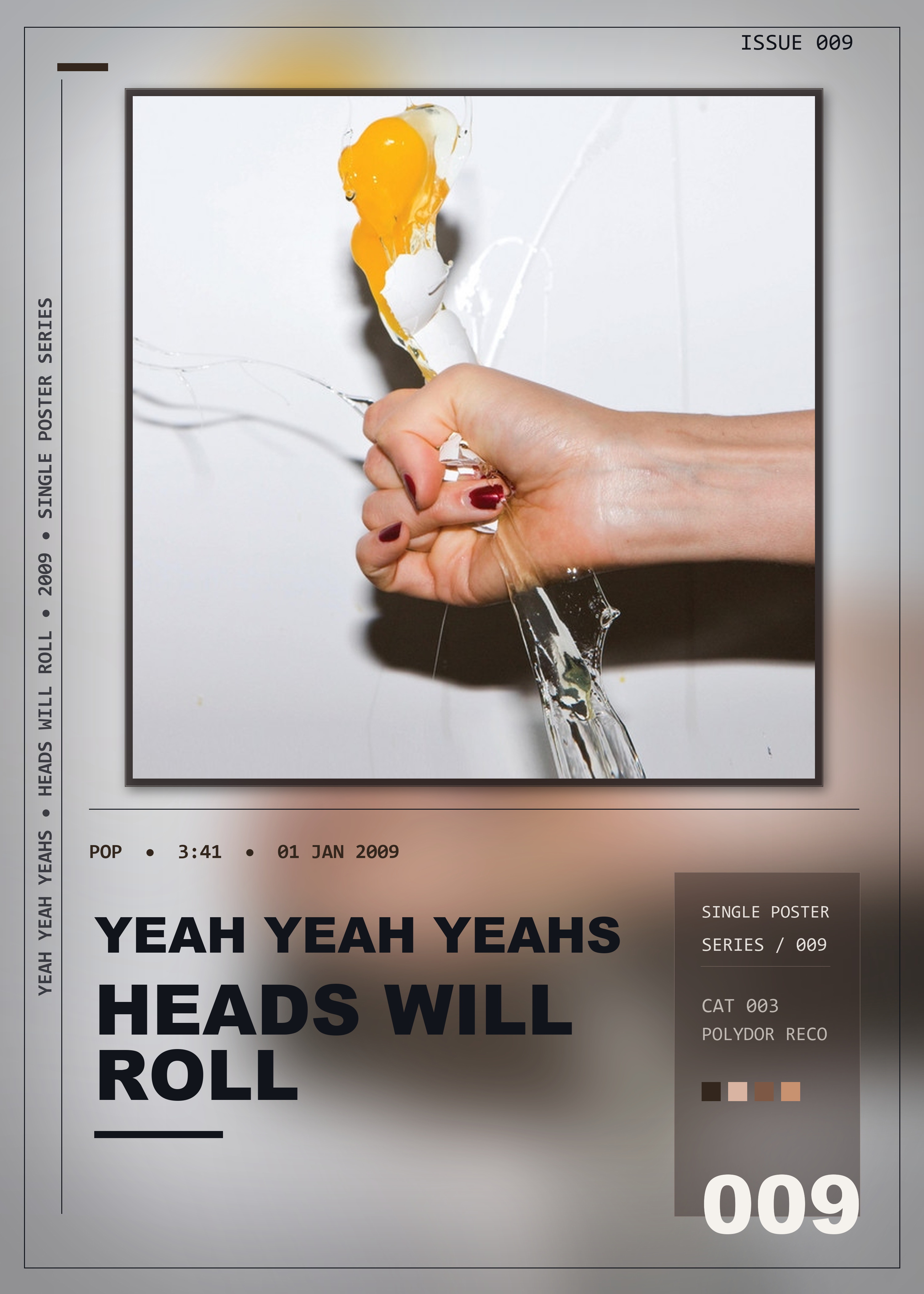 Music poster: Yeah Yeah Yeahs - Heads Will Roll