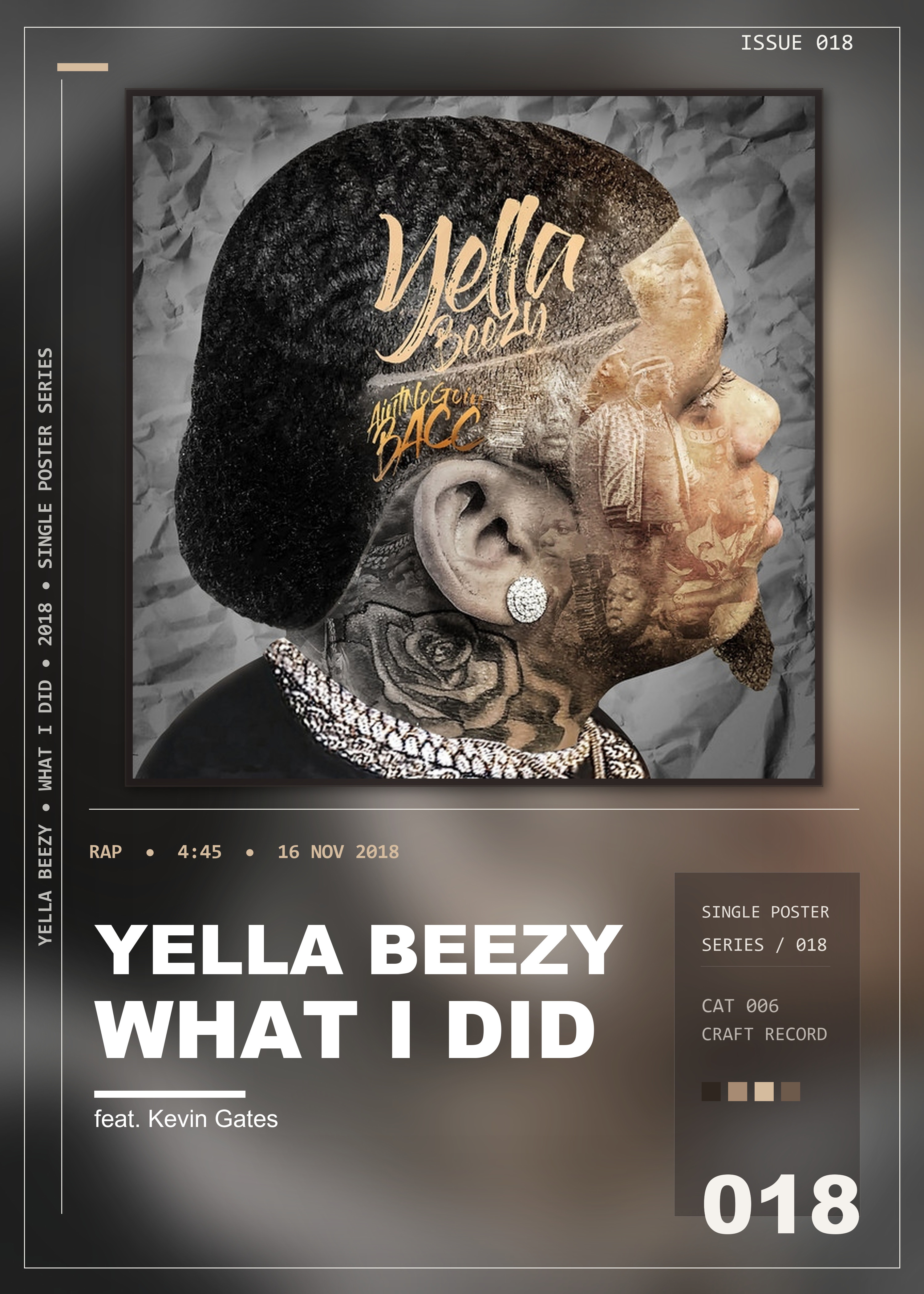 Music poster: Yella Beezy - What I Did feat Kevin Gates