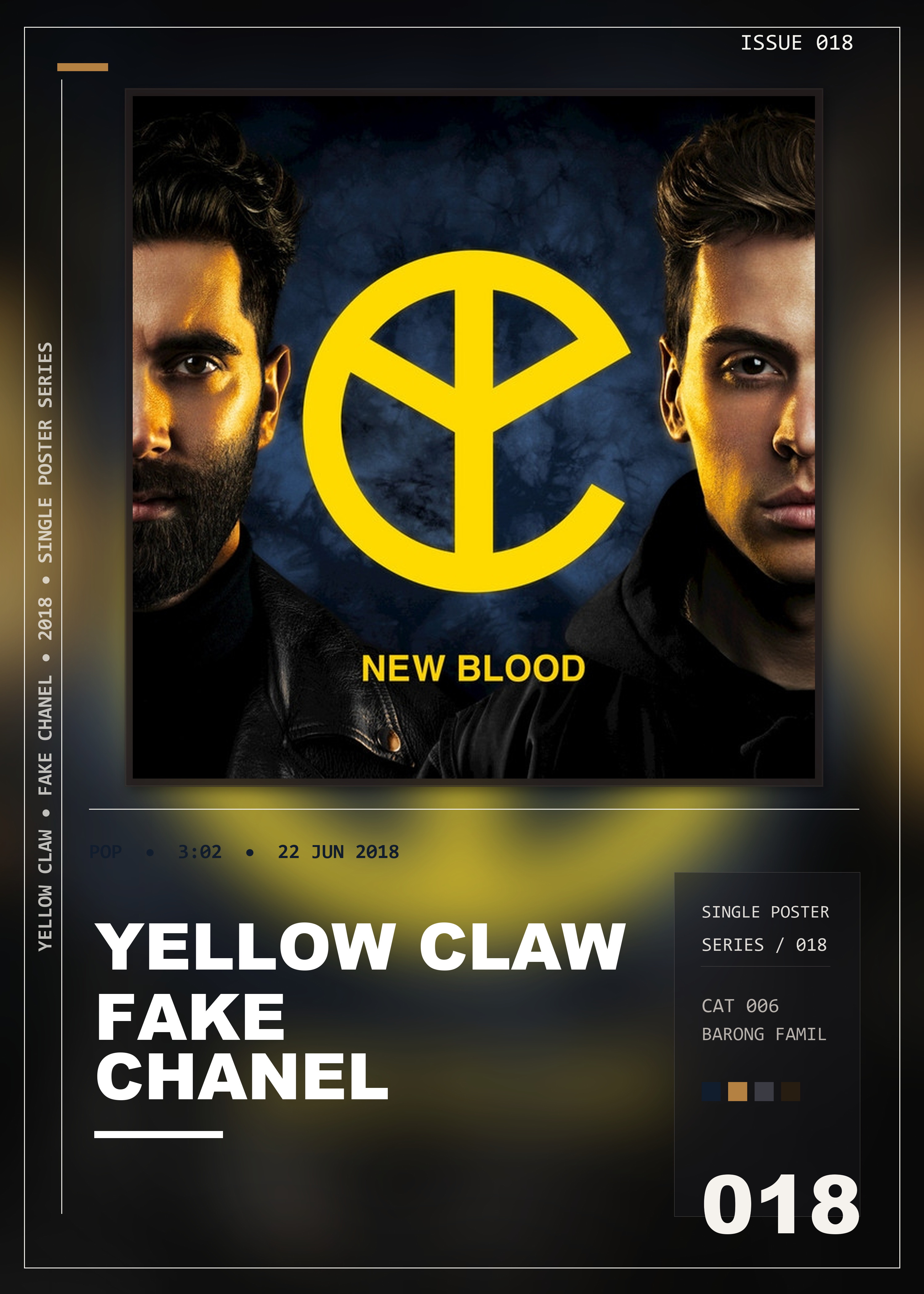 Music poster: Yellow Claw - Fake Chanel