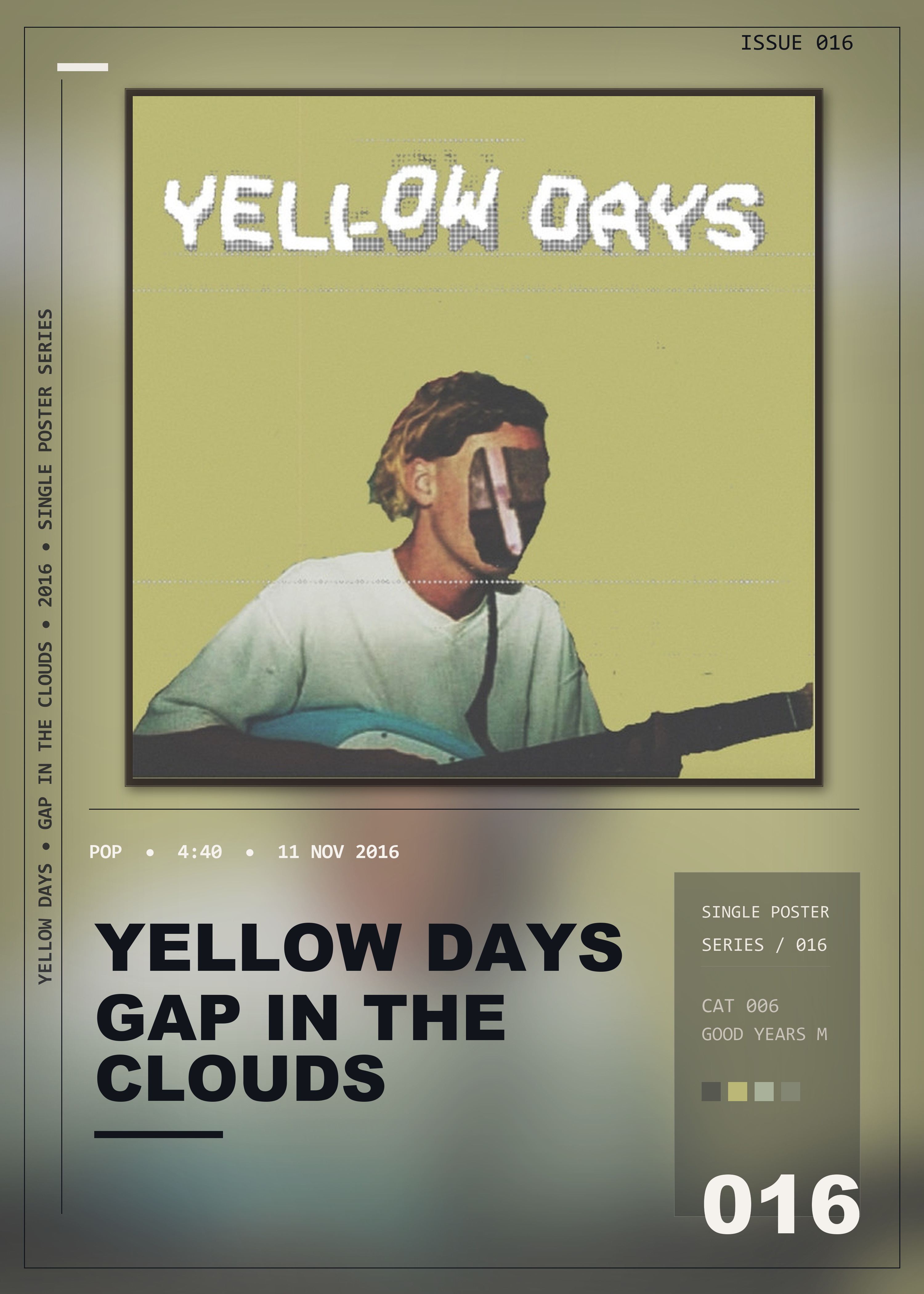 Music poster: Yellow Days - Gap in the Clouds