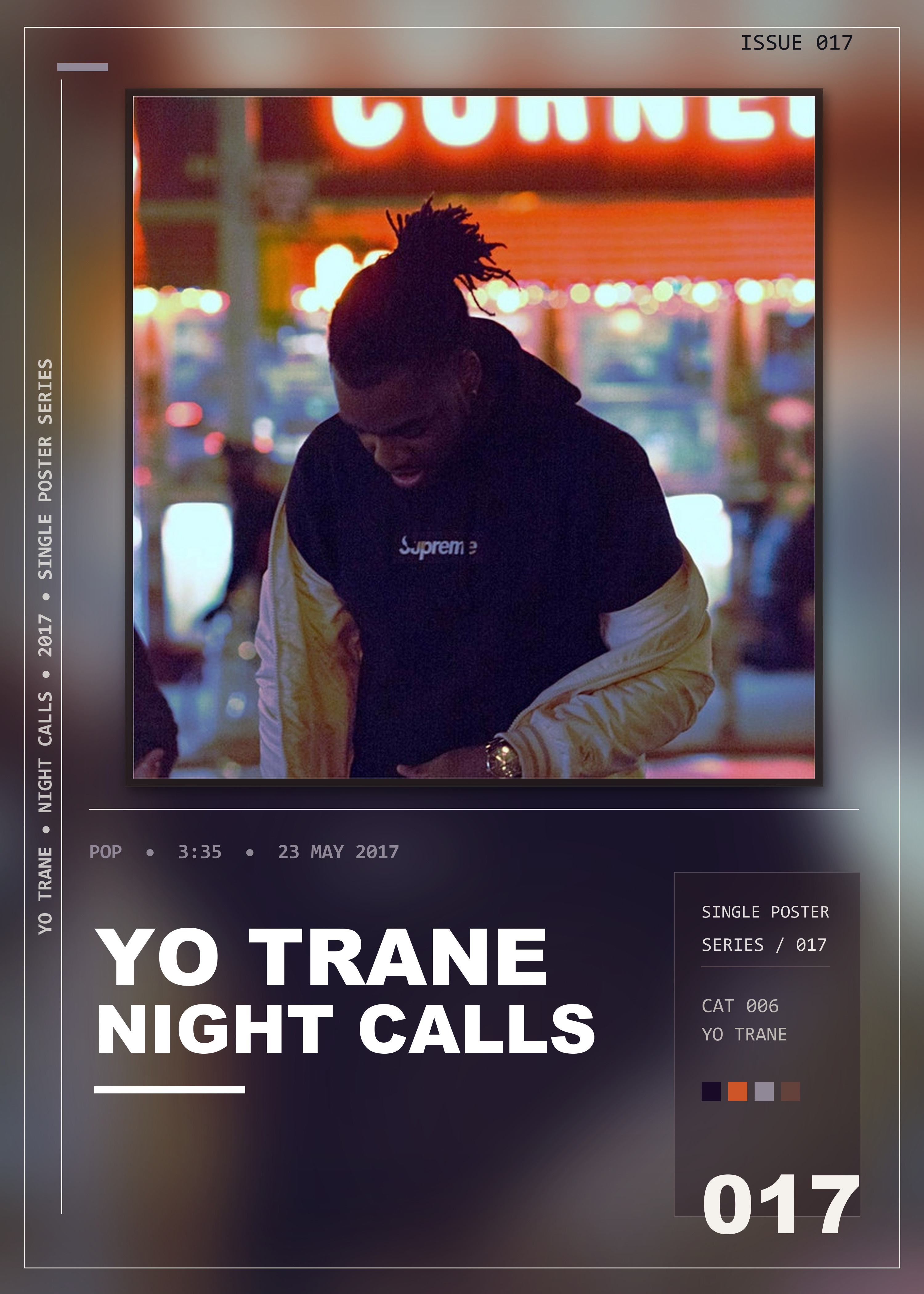 Music poster: Yo Trane - Night Calls