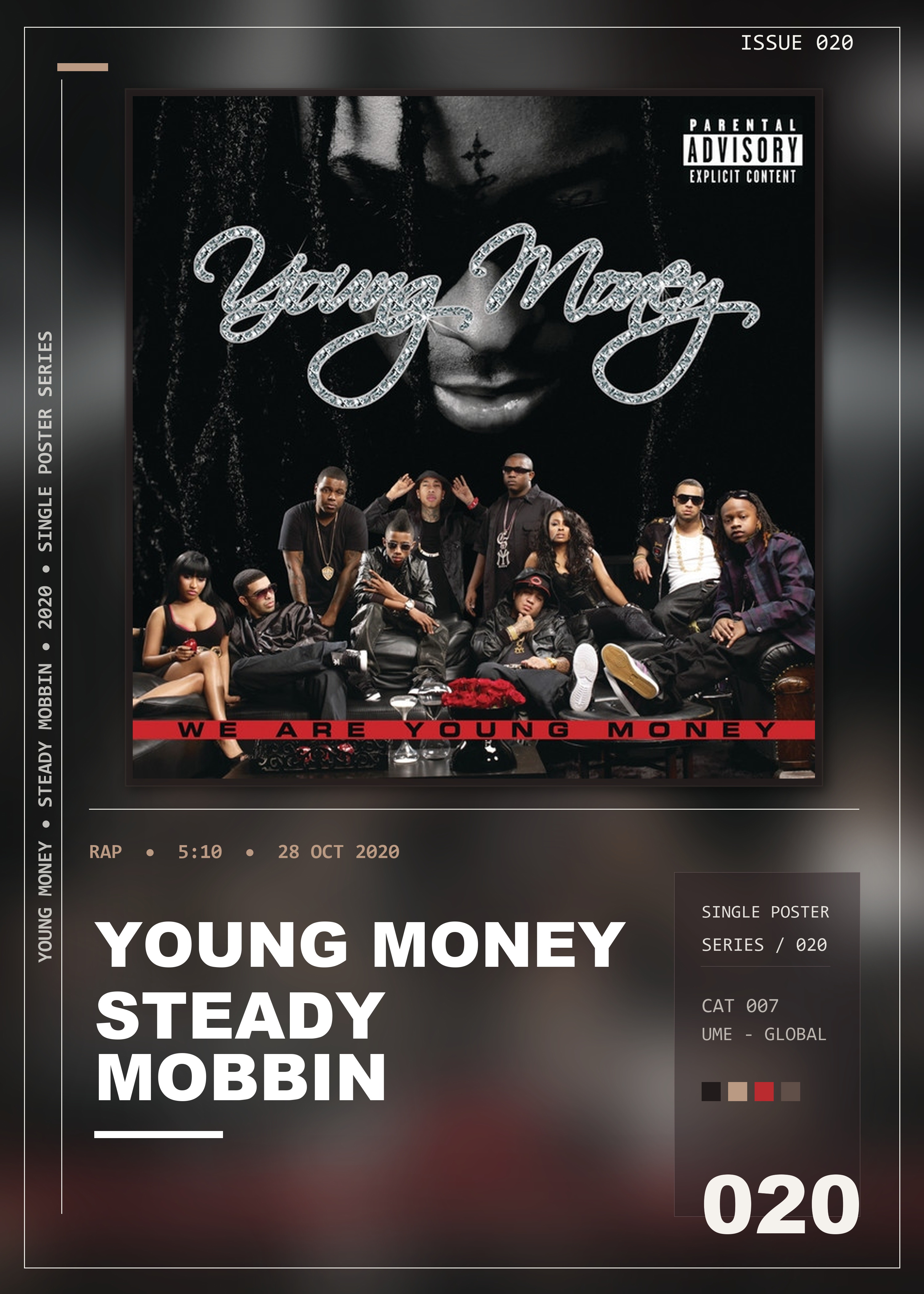 Music poster: Young Money - Steady Mobbin