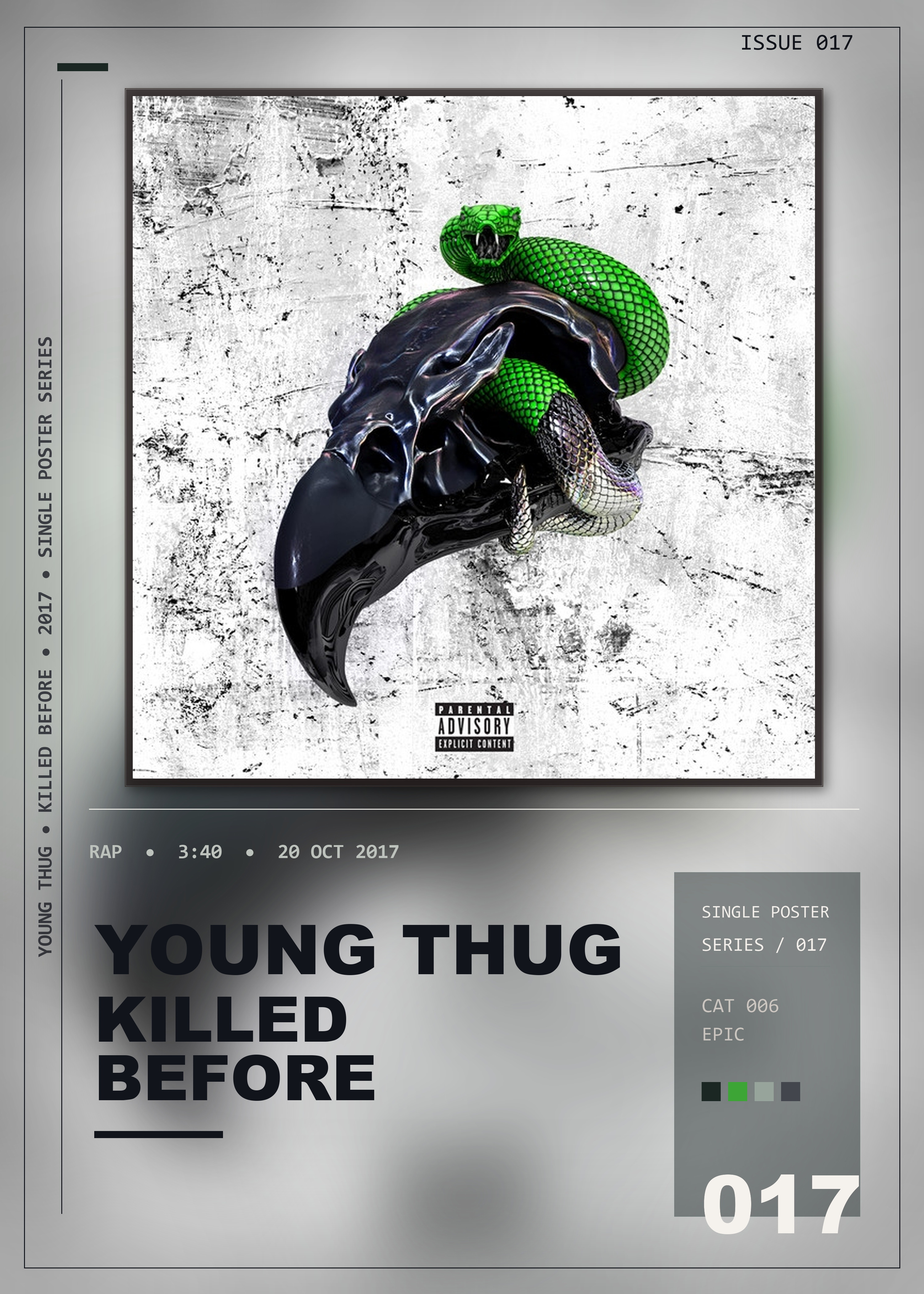 Music poster: Young Thug - Killed Before