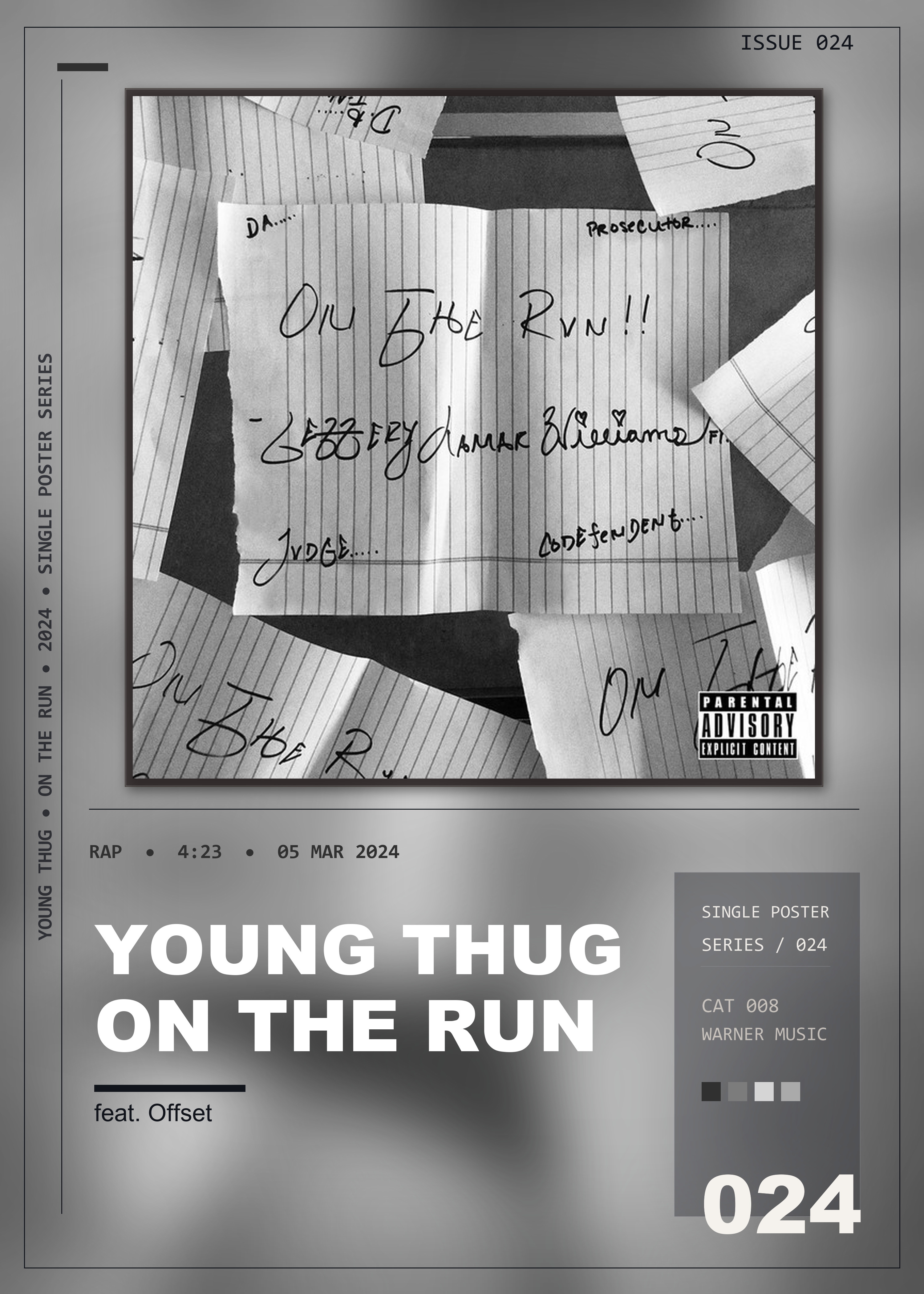 Music poster: Young Thug - On The Run feat Offset