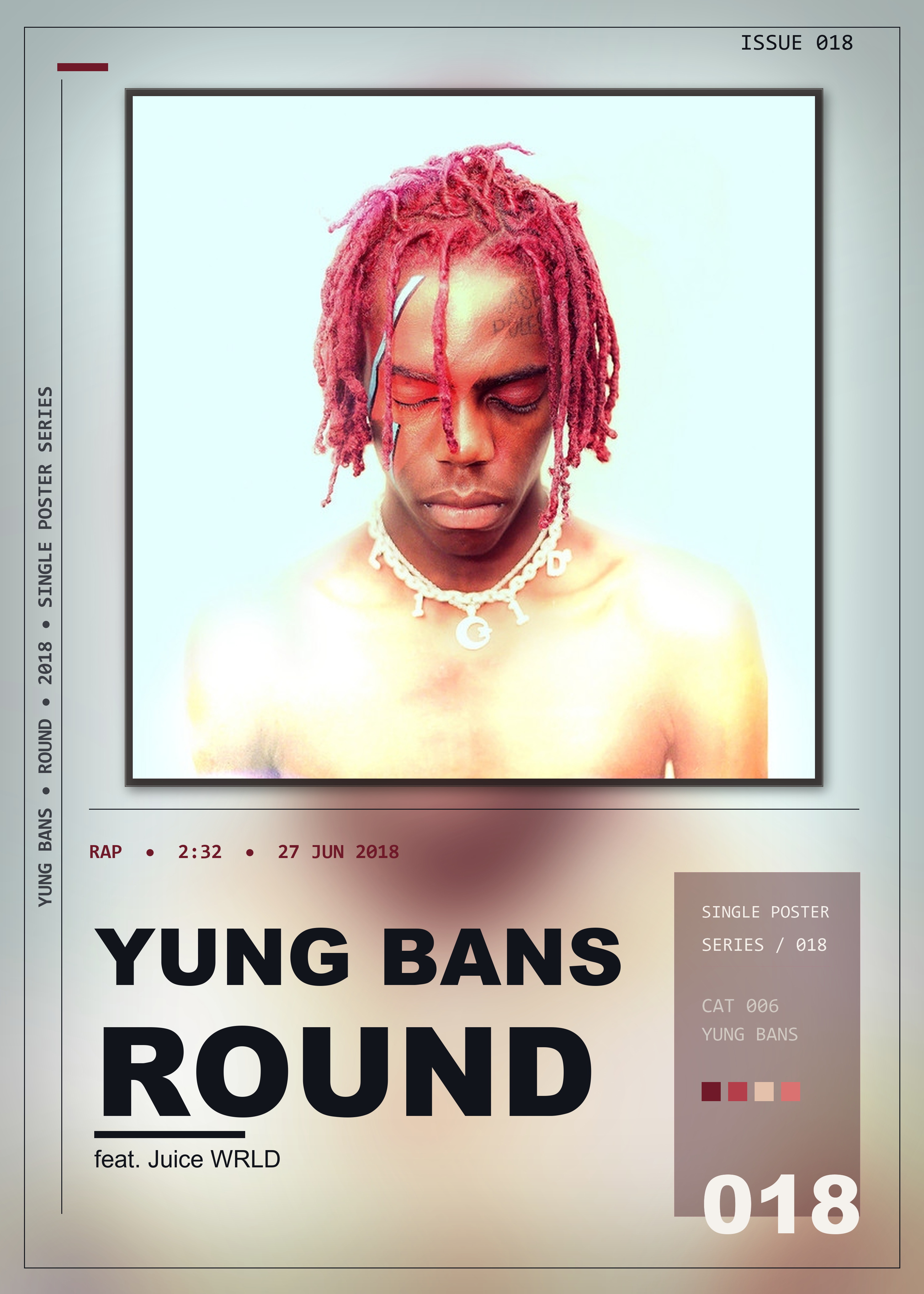 Music poster: Yung Bans - Round feat Juice WRLD
