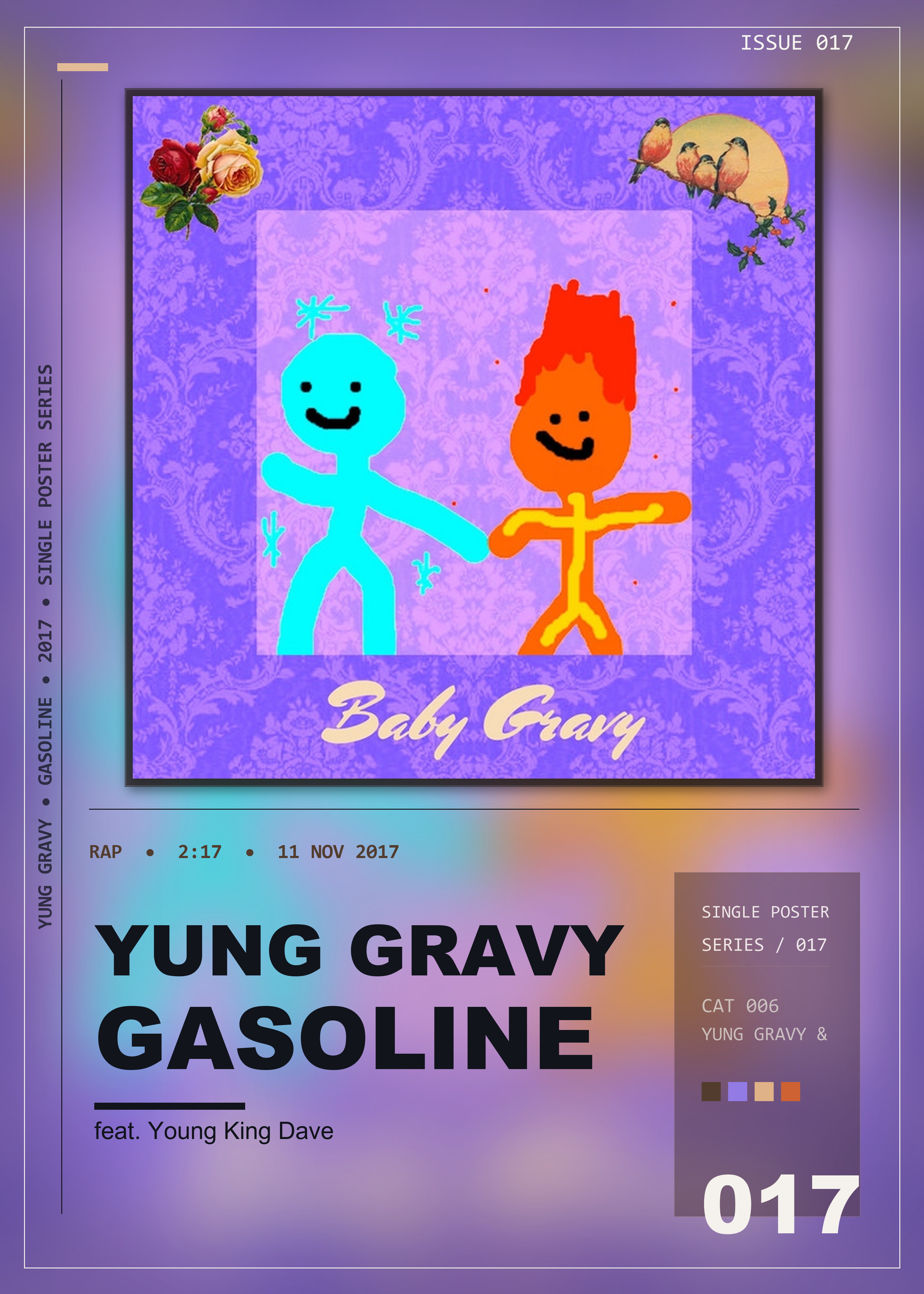 Music poster: Yung Gravy - Gasoline feat Young King Dave