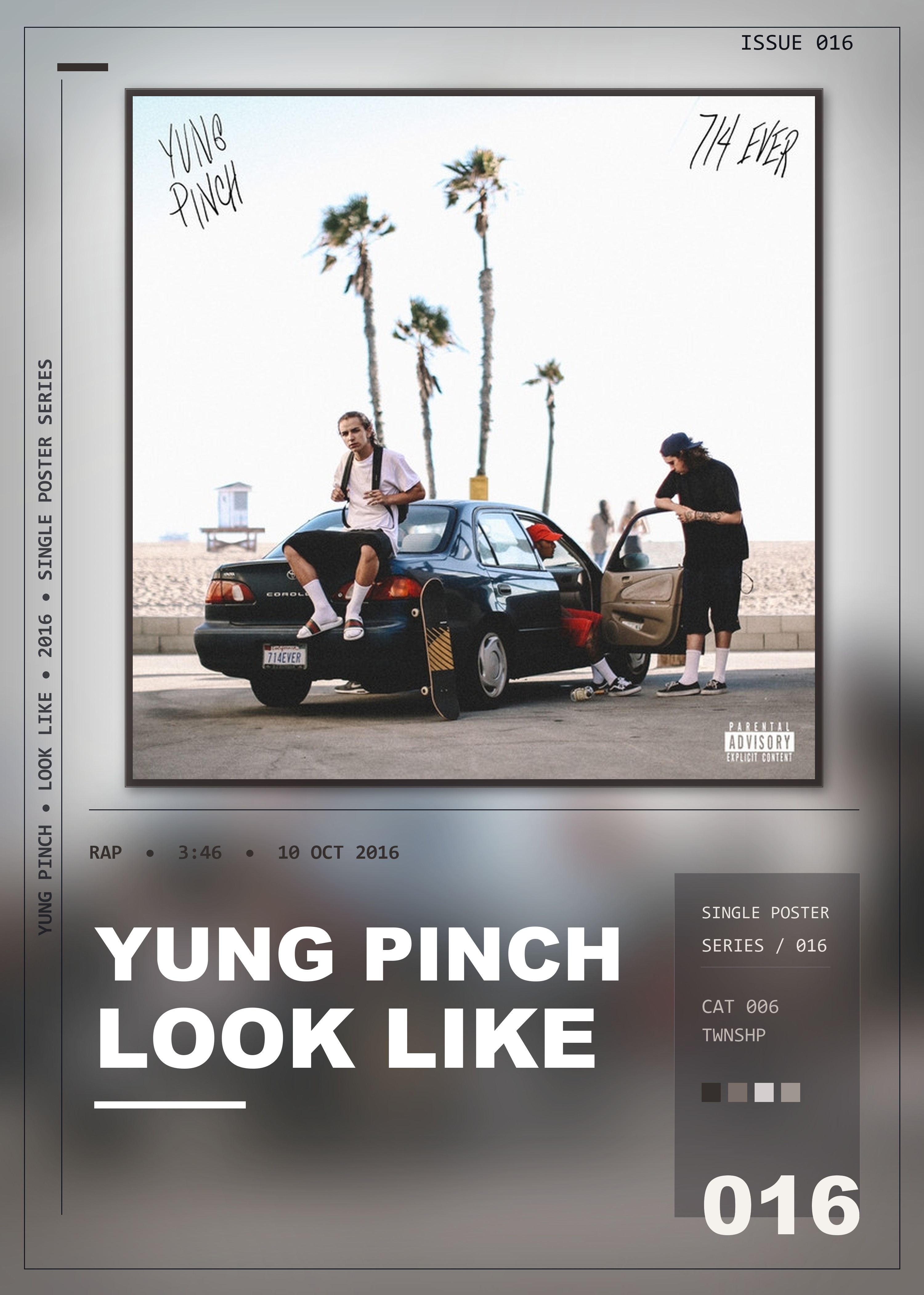 Music poster: Yung Pinch - Look Like