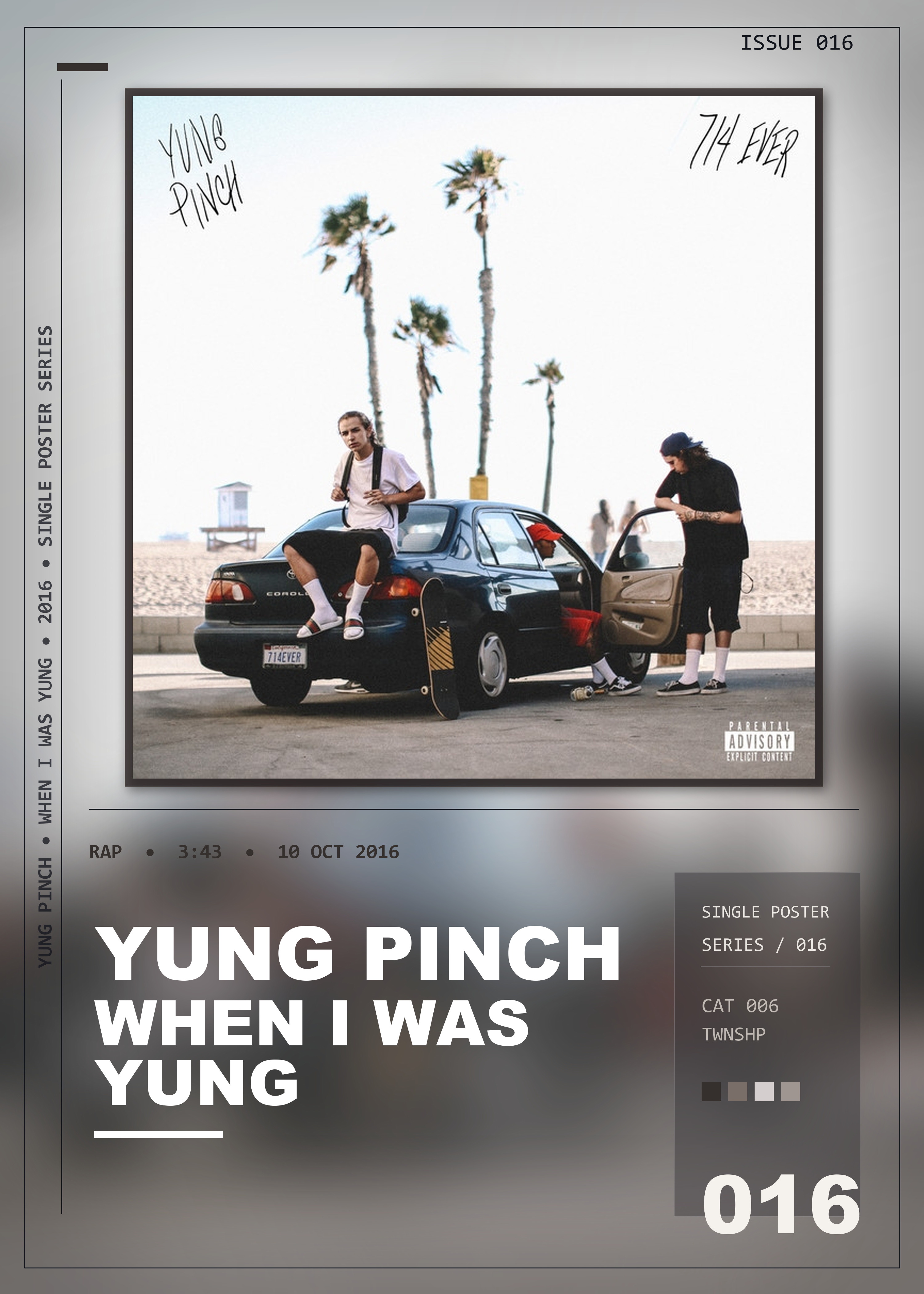 Music poster: Yung Pinch - When I Was Yung