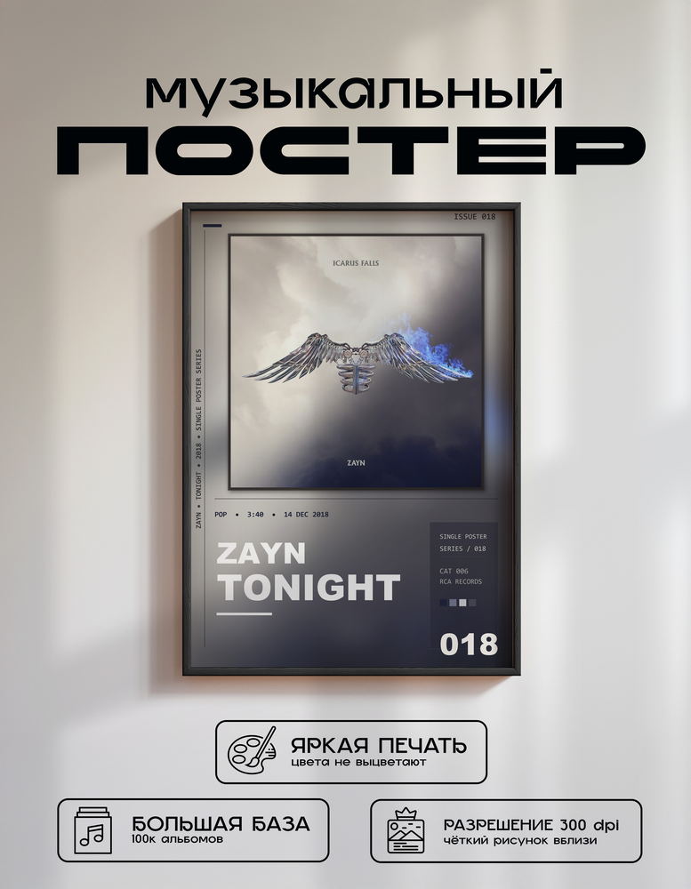 Music poster: ZAYN - Tonight
