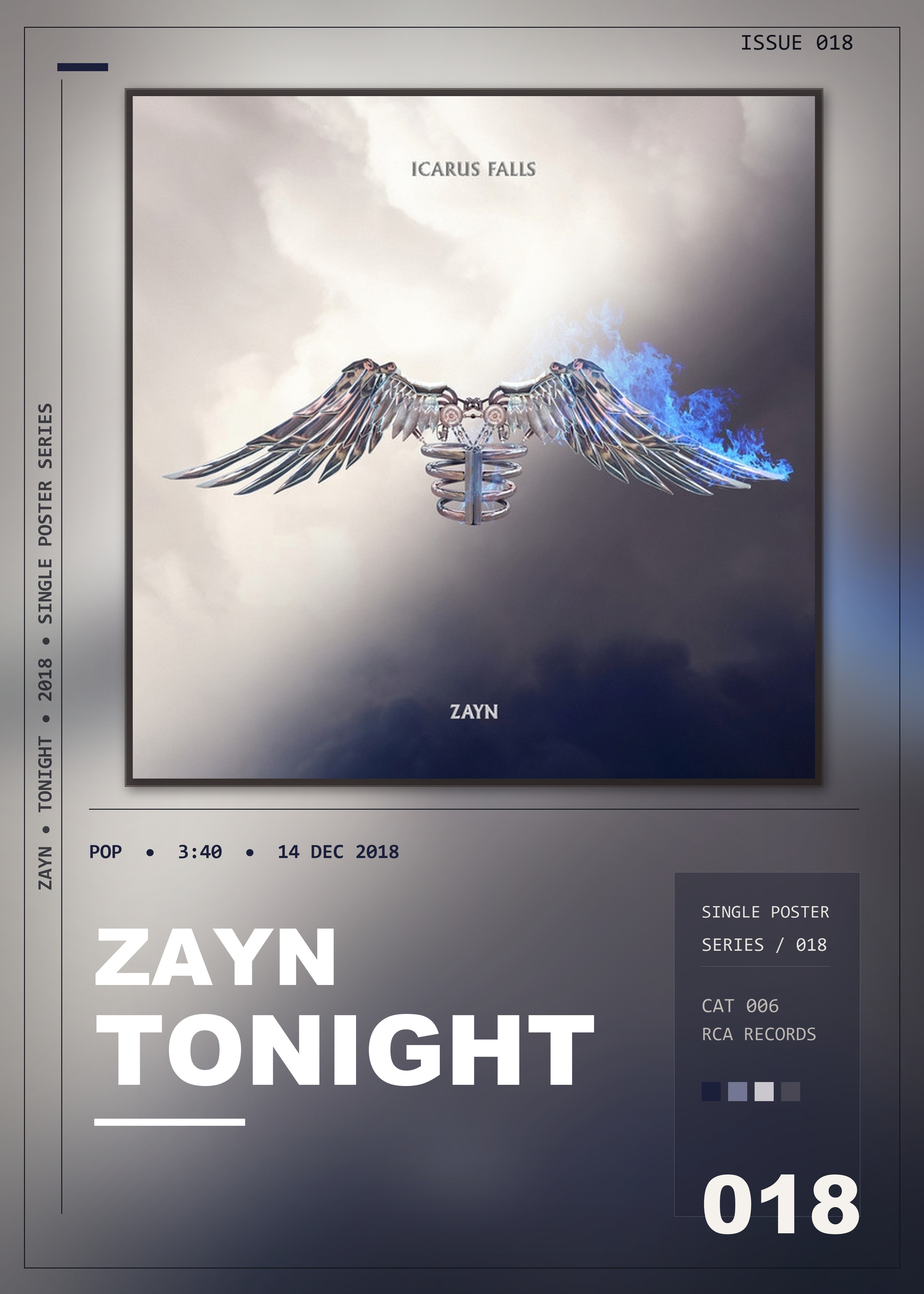 Music poster: ZAYN - Tonight