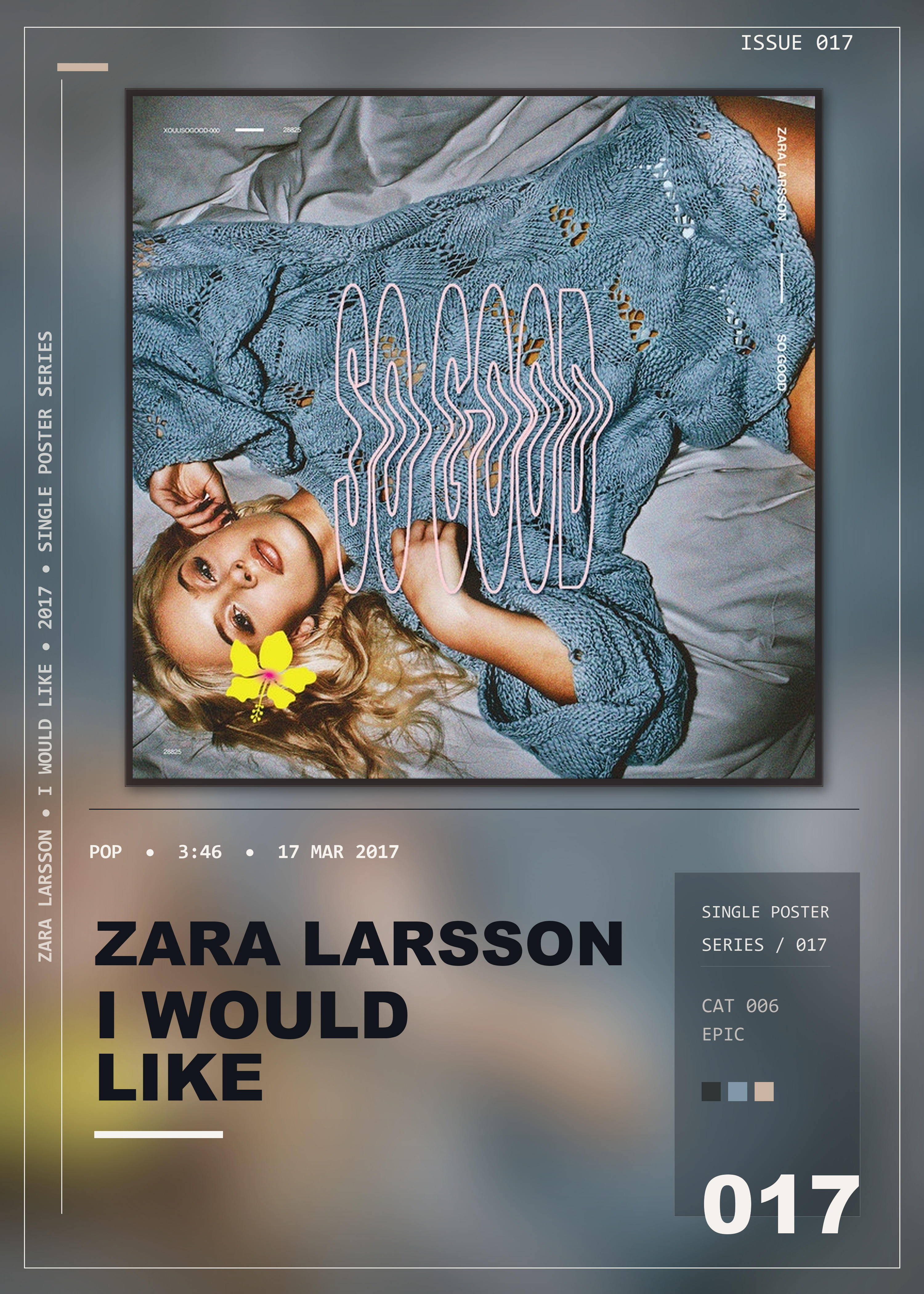 Music poster: Zara Larsson - I Would Like