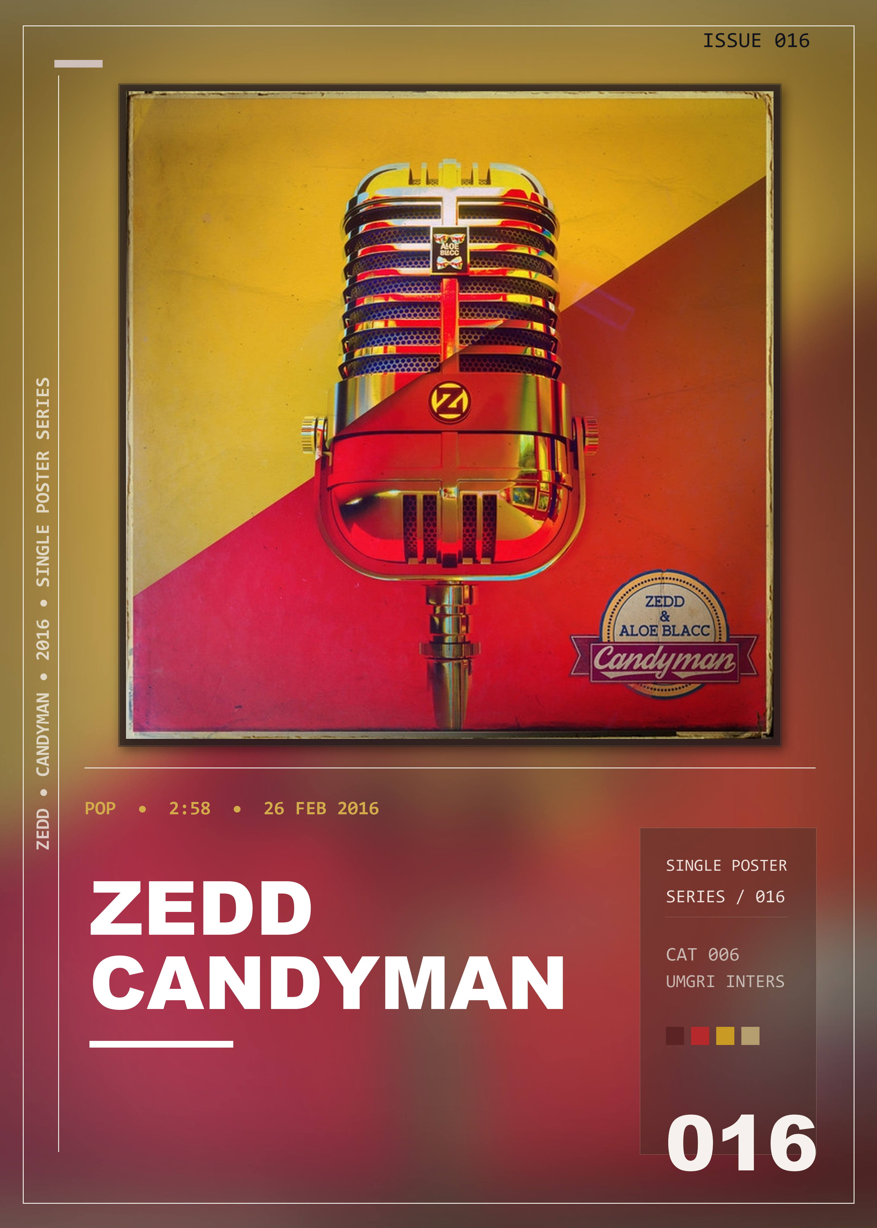 Music poster: Zedd - Candyman