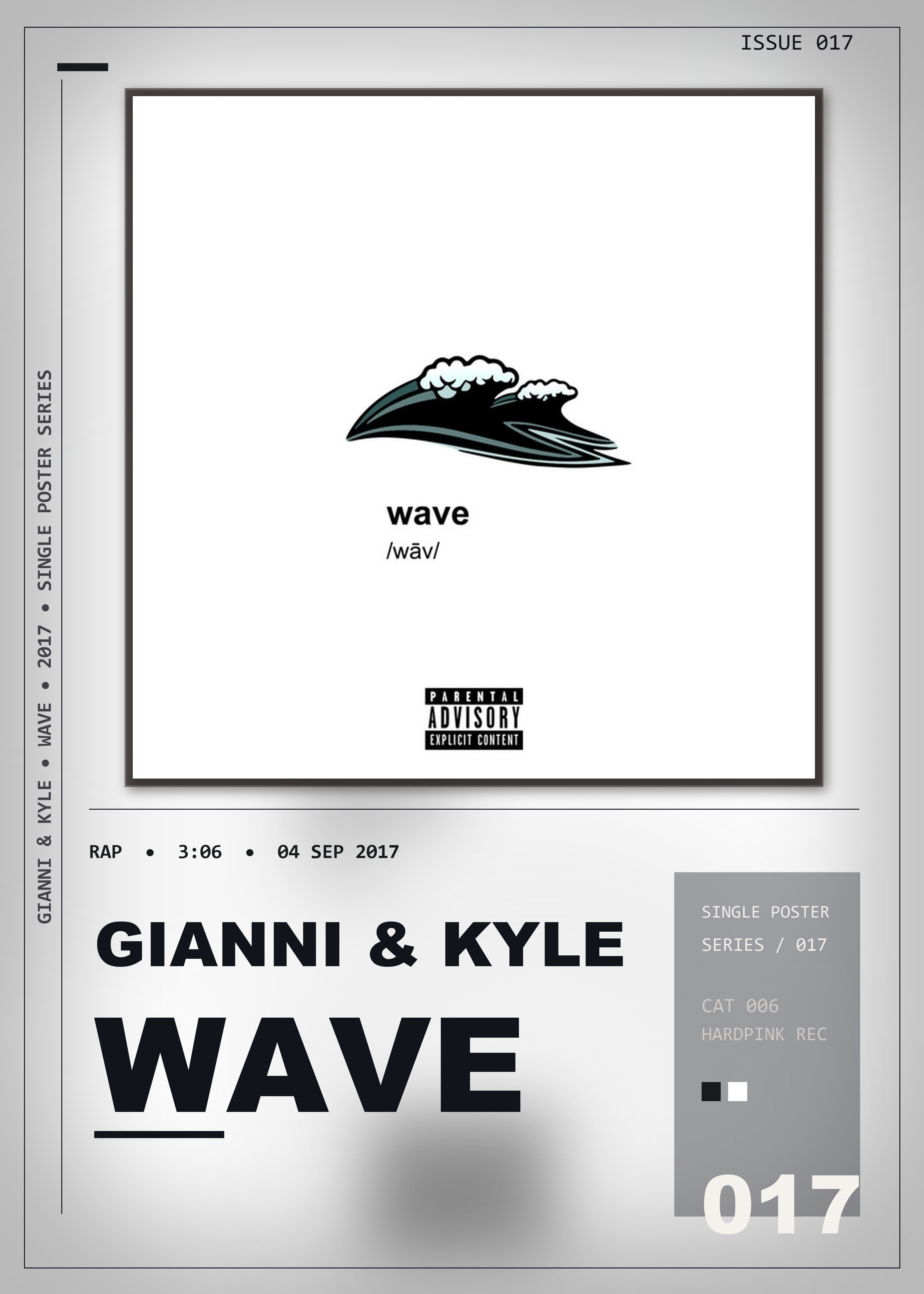 Music poster: gianni kyle - wave